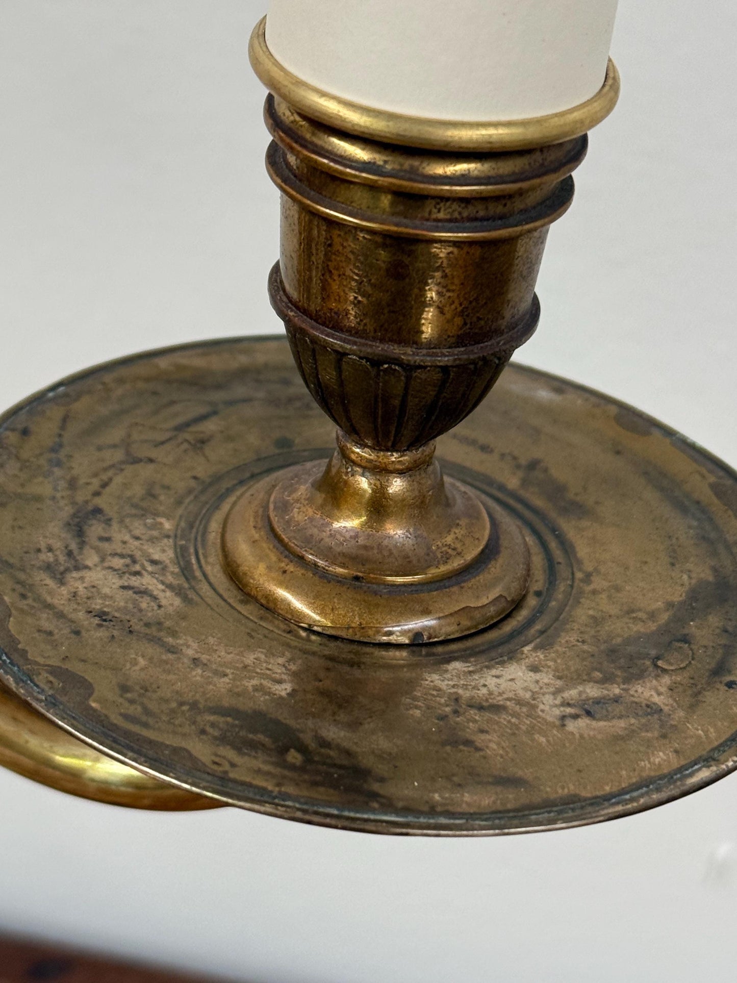 Refurbished Vintage Brass Student Lamp