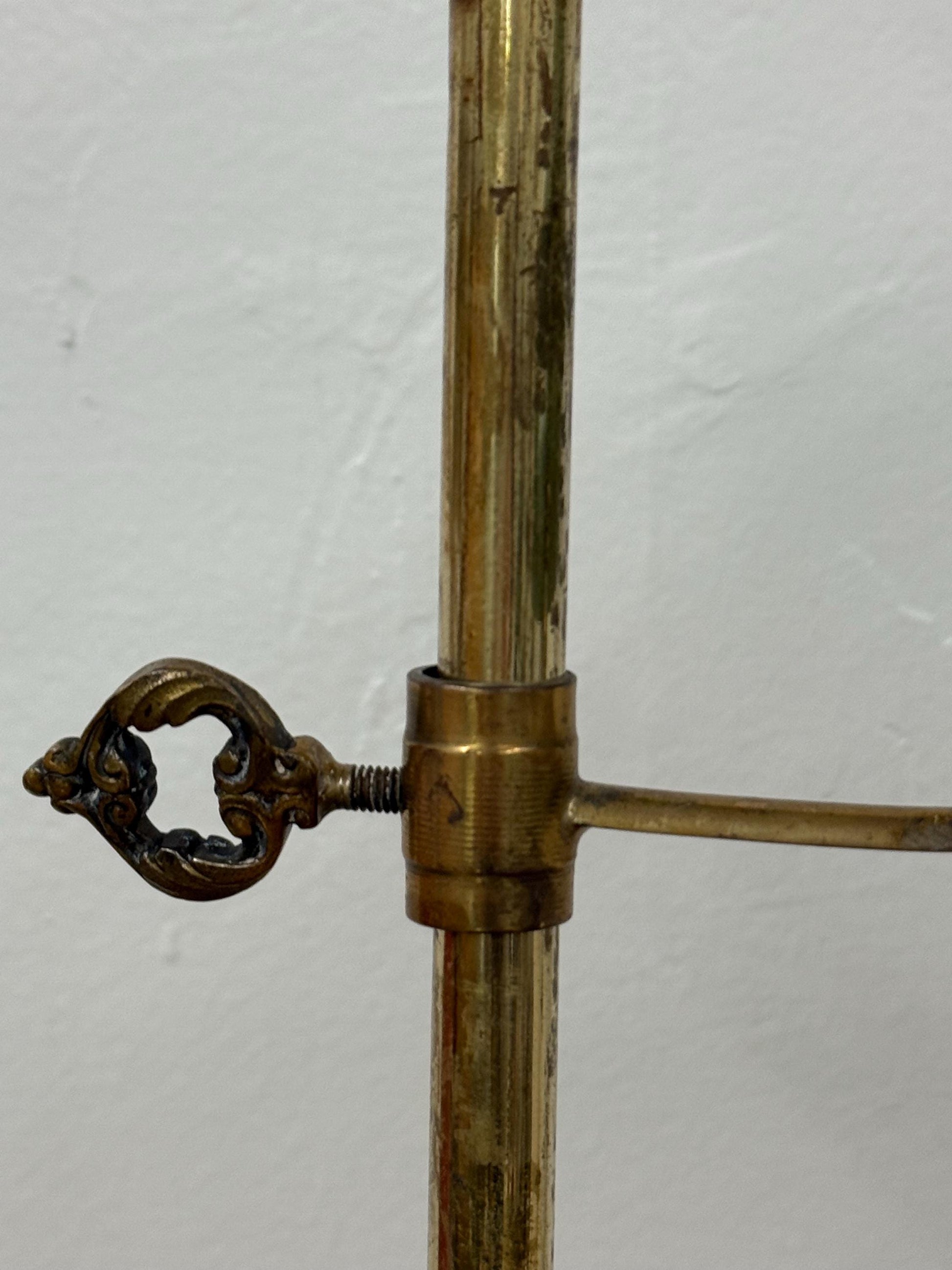 Refurbished Vintage Brass Student Lamp
