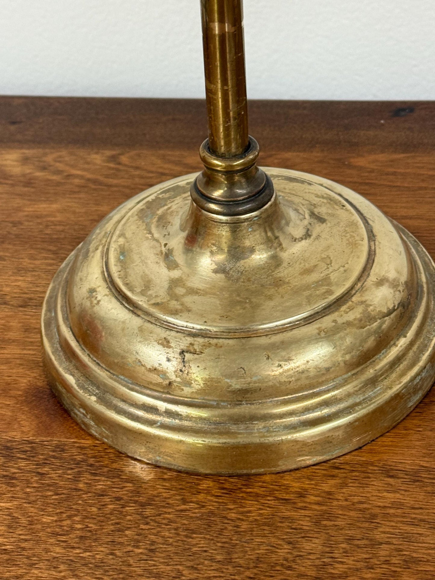 Refurbished Vintage Brass Student Lamp
