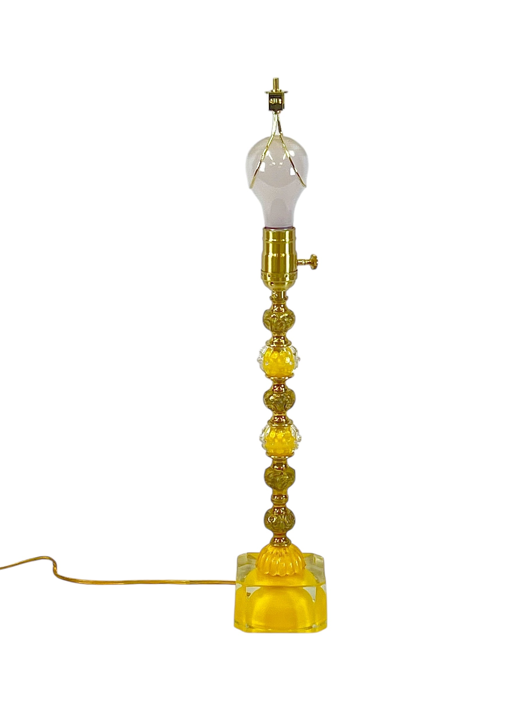 Camille - Canary Yellow Lamp