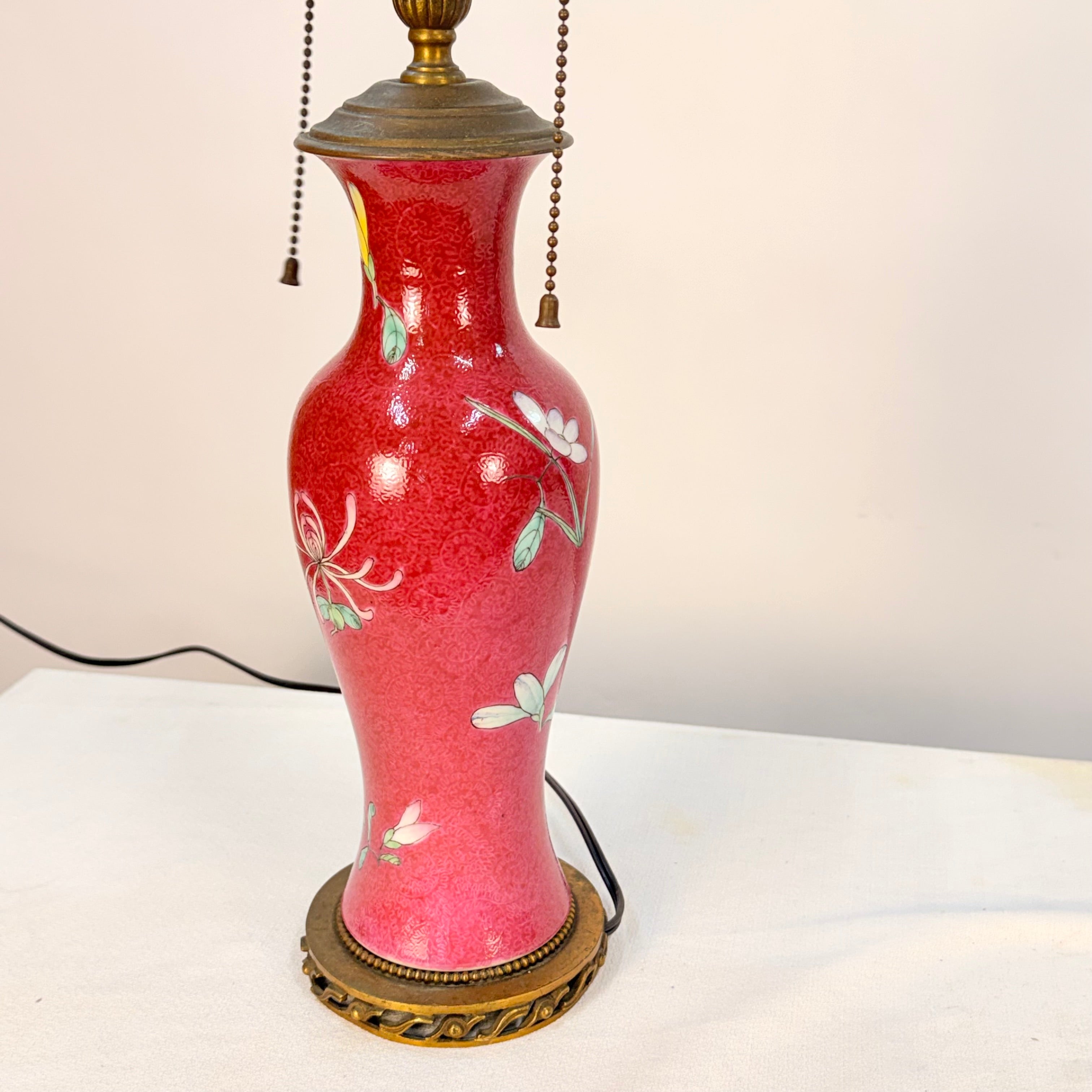 Vintage Asian Vase Lamp