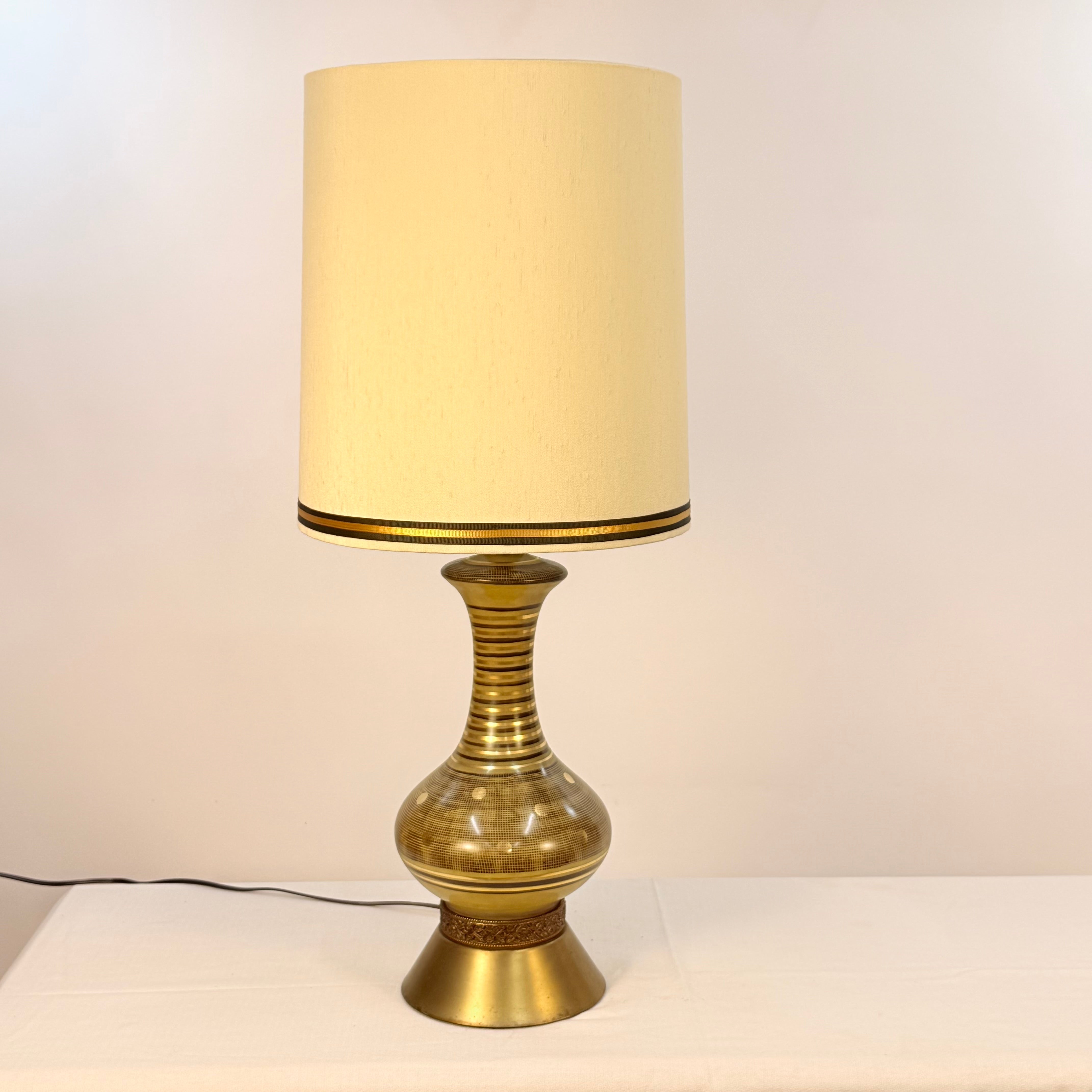 Tall Tapered Drum Shade For MCM Lamps