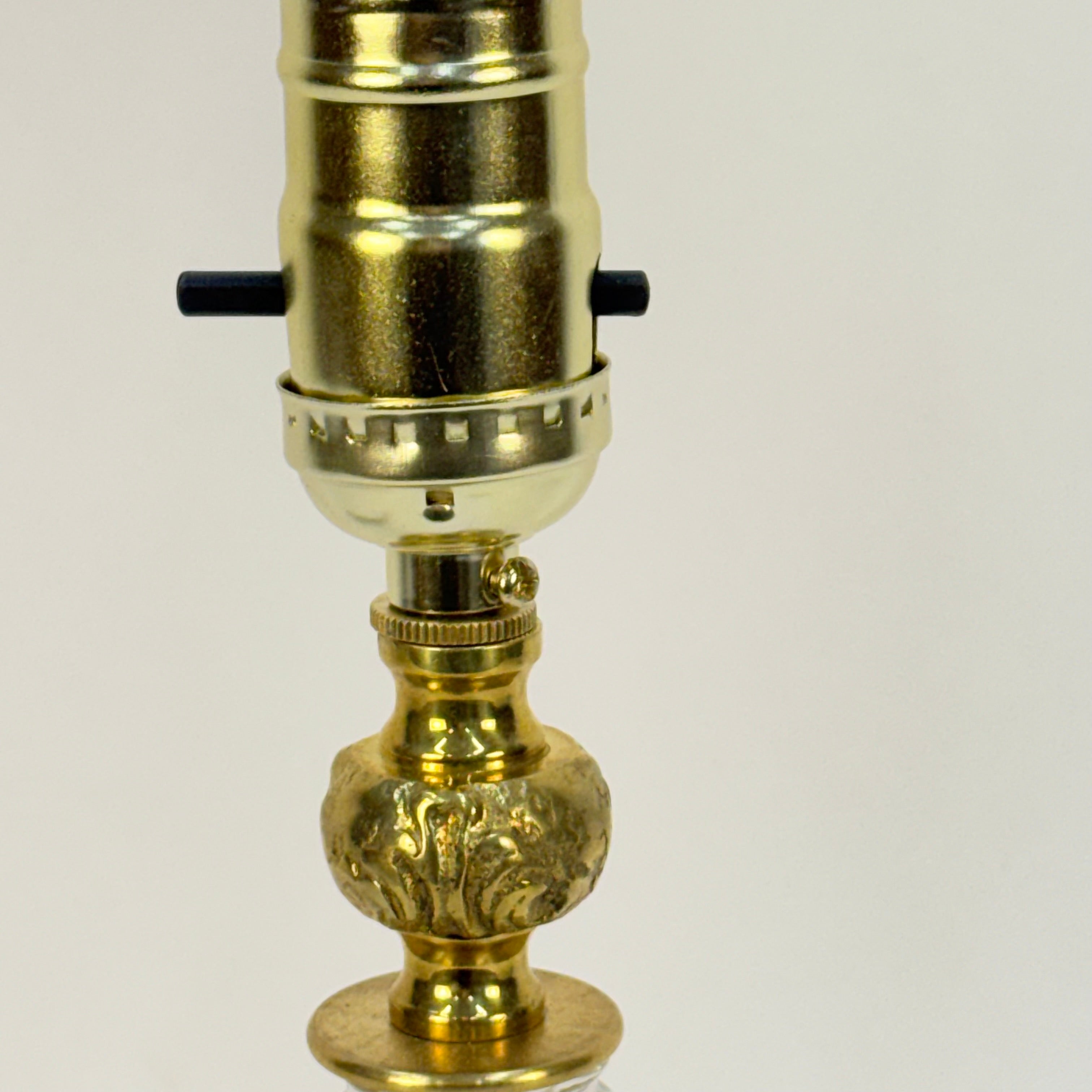 Brassy and Glassy Custom Built Lamp