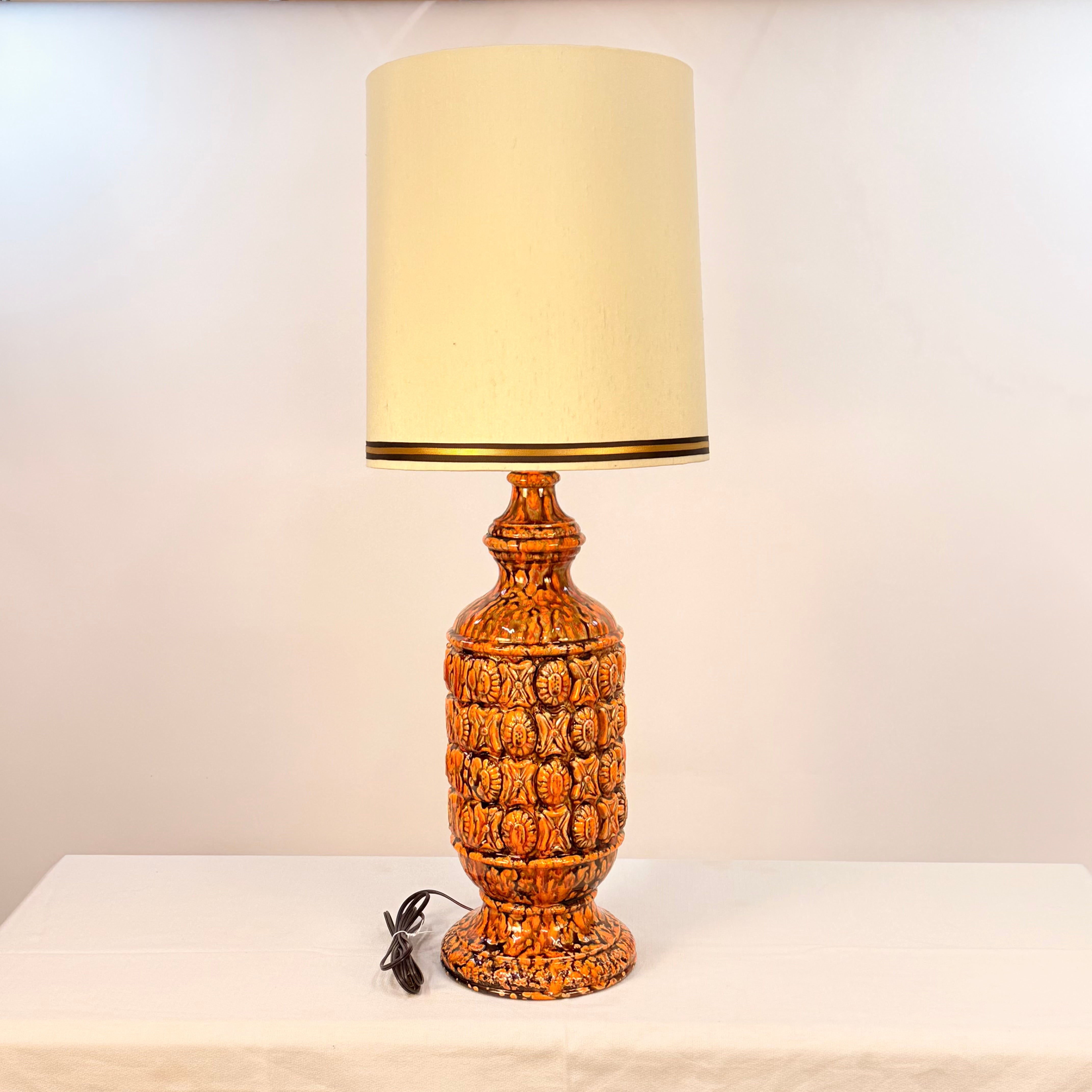 Tall Tapered Drum Shade For MCM Lamps
