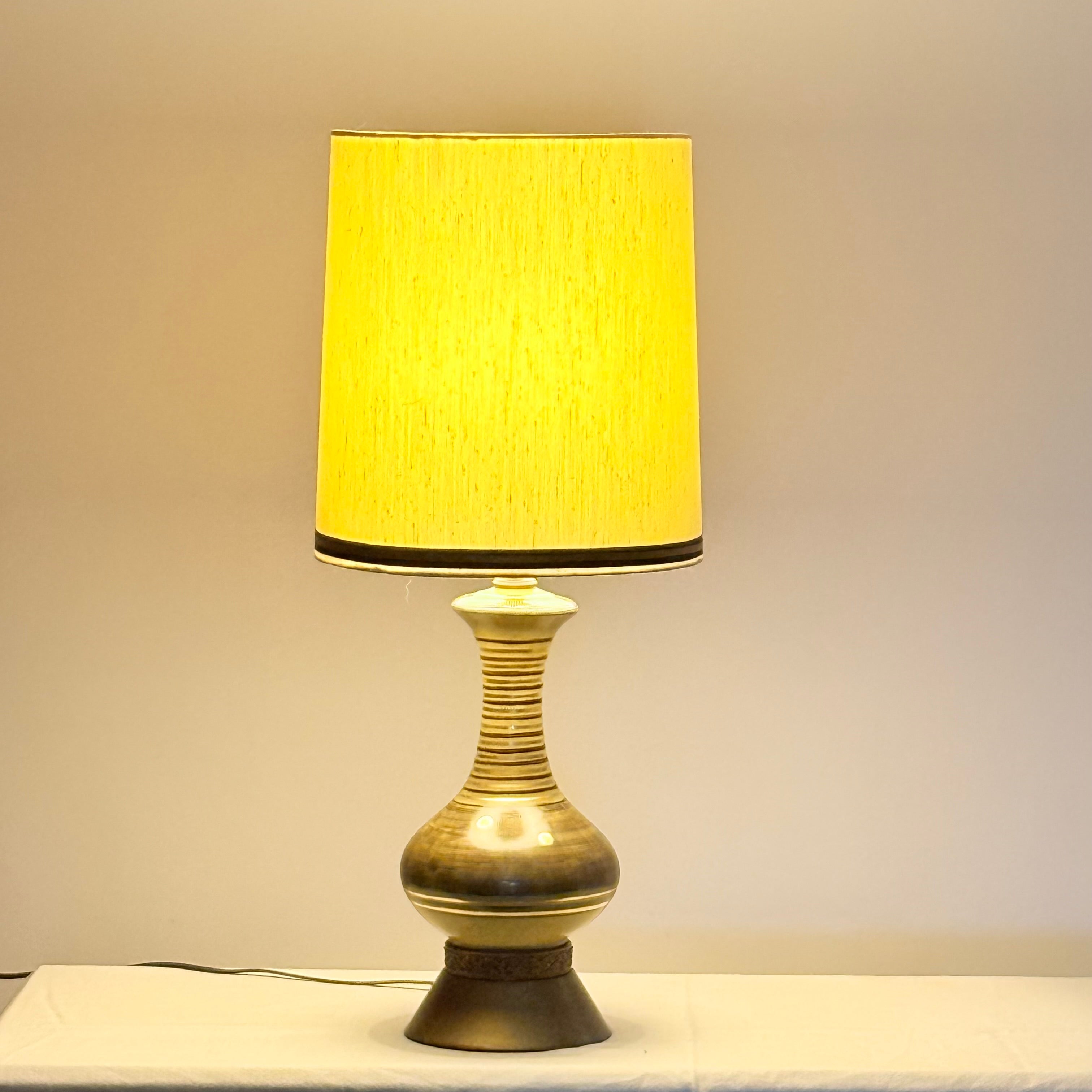 Tall Tapered Drum Shade For MCM Lamps