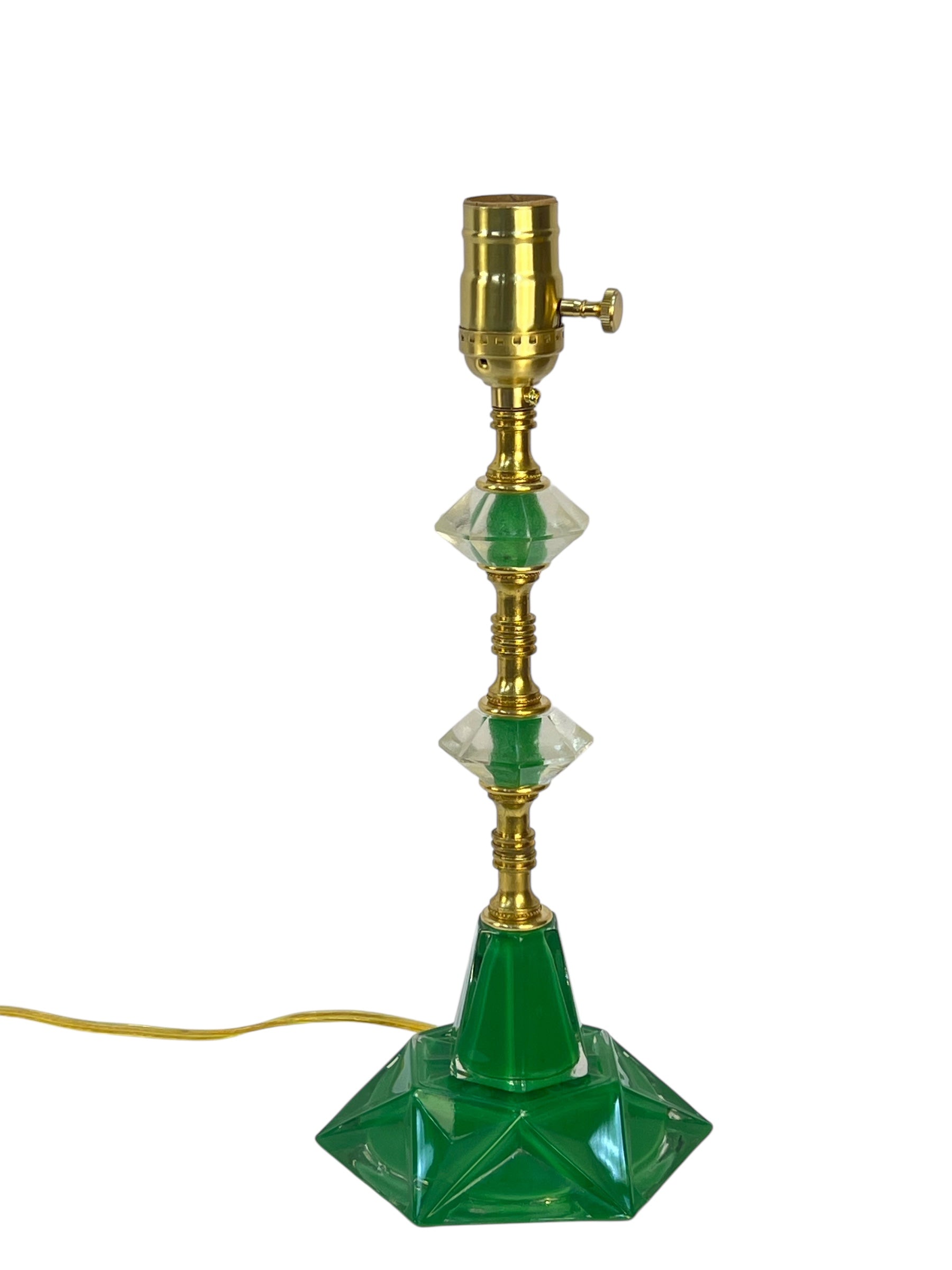 Bibi - Hexagonal Green Boudoir Lamp