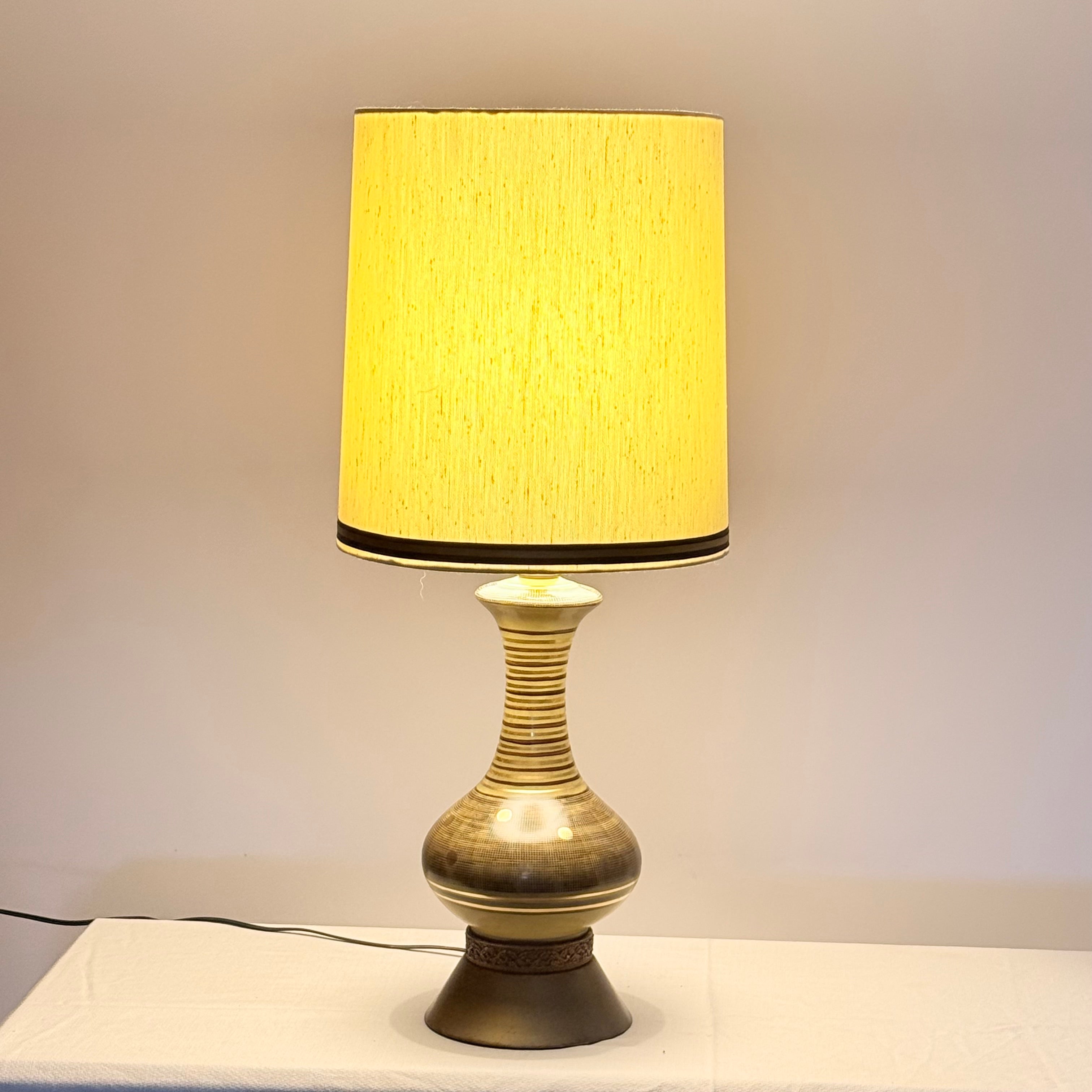 Tall Tapered Drum Shade For MCM Lamps