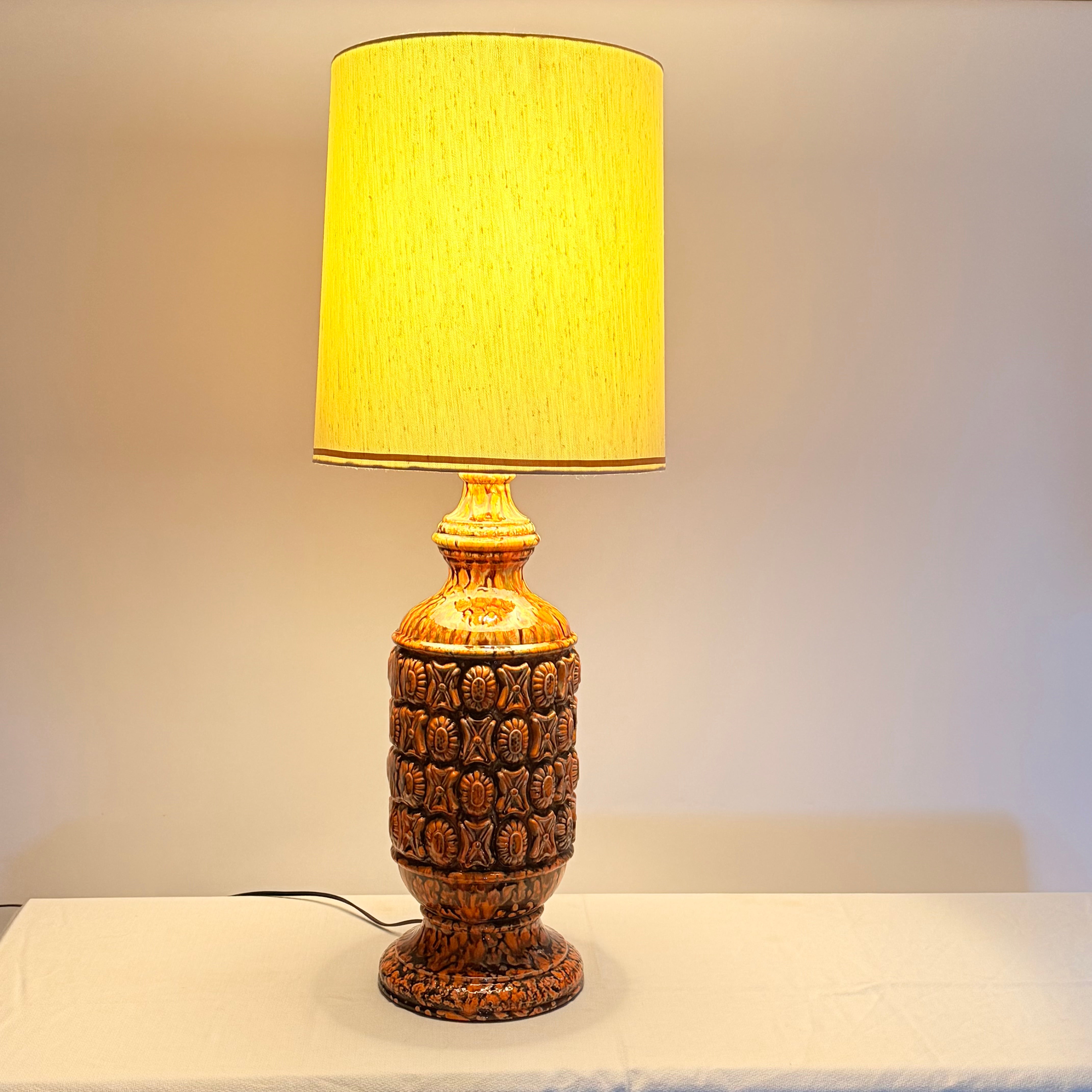 Tall Tapered Drum Shade For MCM Lamps