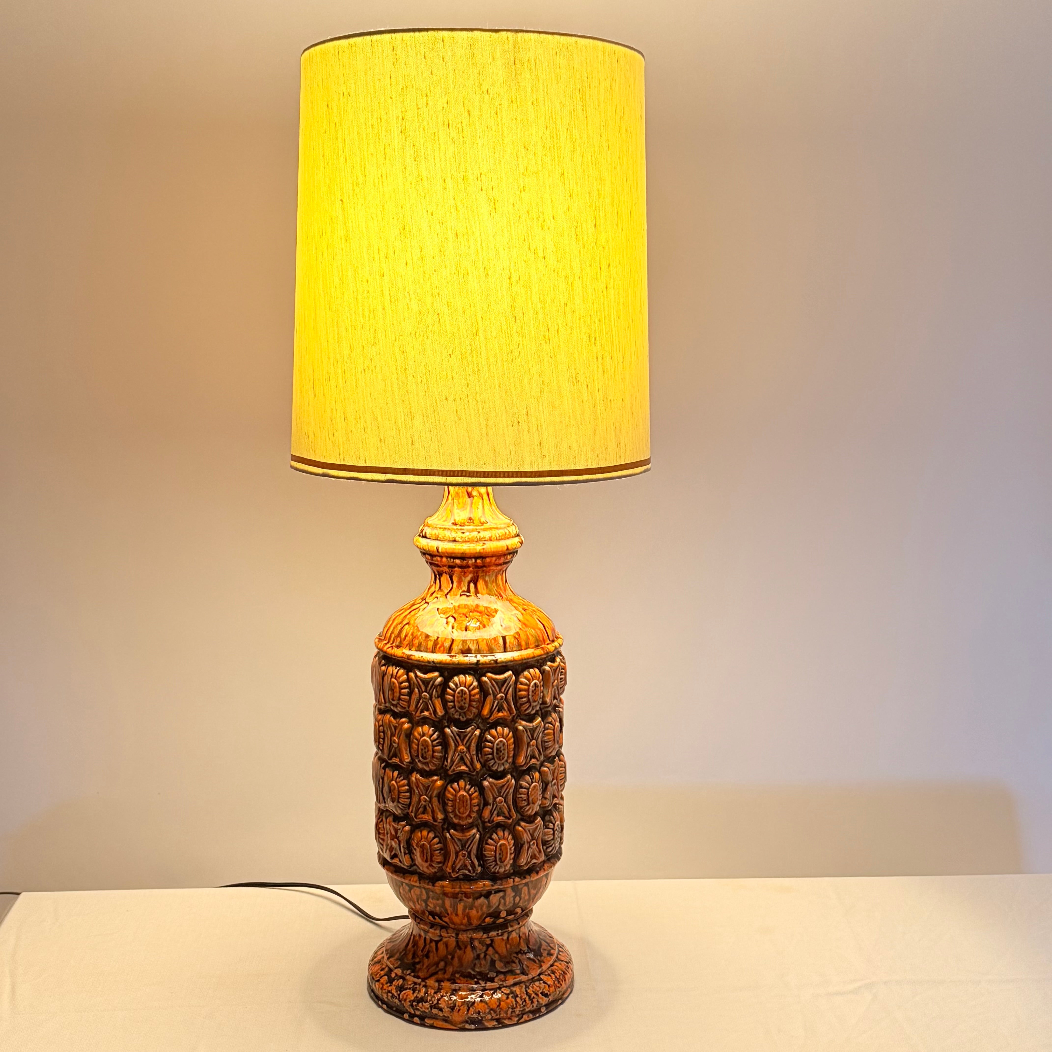 Tall Tapered Drum Shade For MCM Lamps