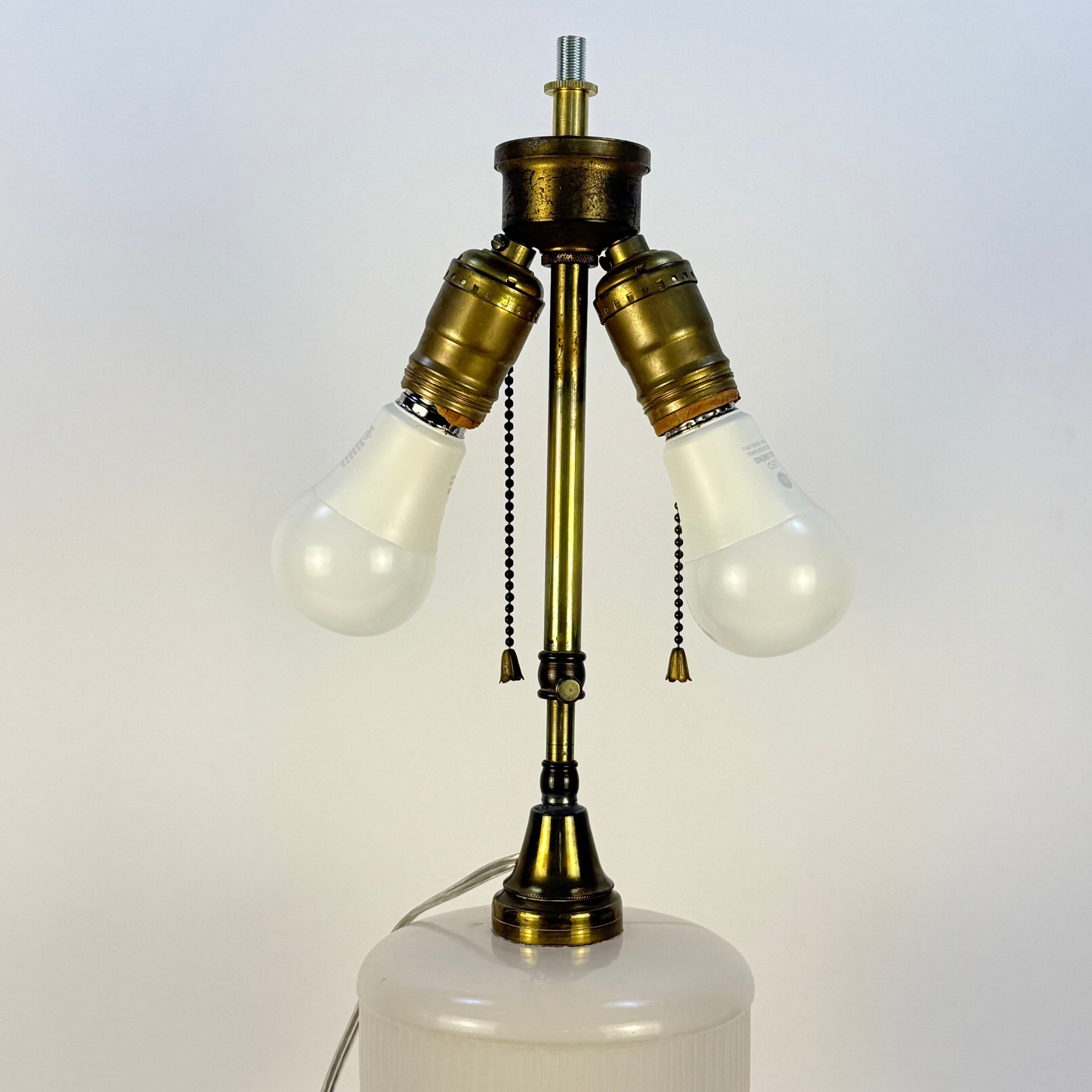 Atterbury Rand Rib Electrified Oil Lamp