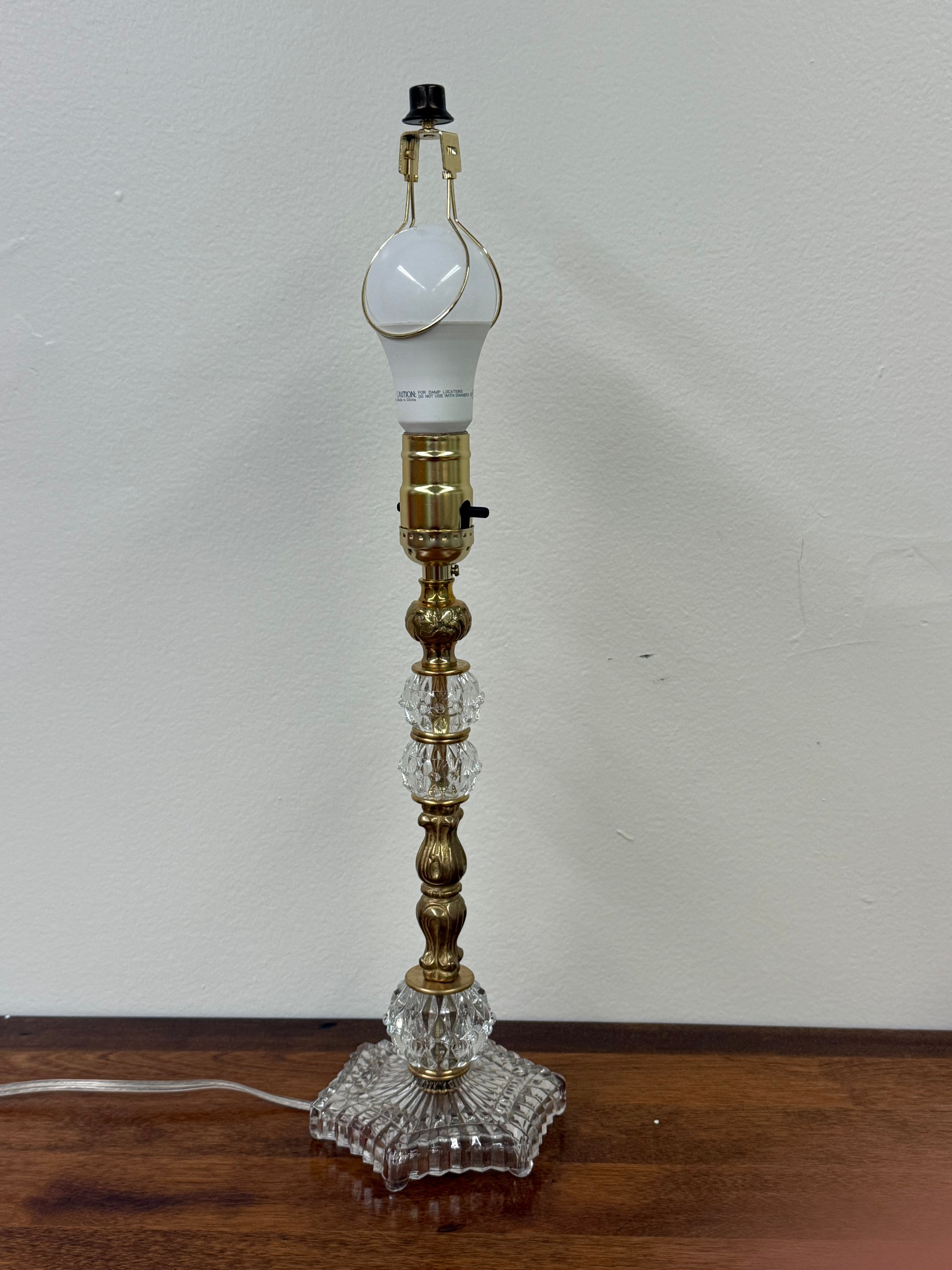 Brass and Glass Re-imagined Lamp