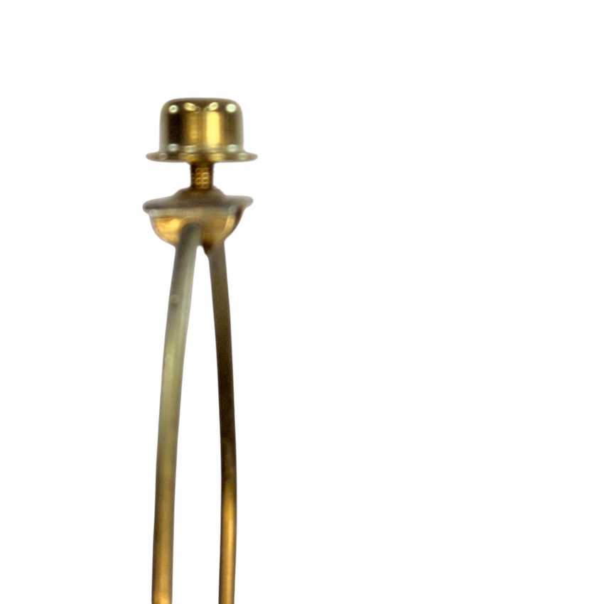 Pair of Vintage Brass Candlestick Table Lamps – Neoclassical Hollywood Regency Lamps – Marble Bases – 3 Way Lighting