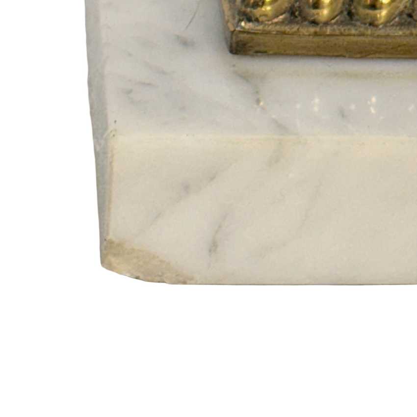 Pair of Vintage Brass Candlestick Table Lamps – Neoclassical Hollywood Regency Lamps – Marble Bases – 3 Way Lighting