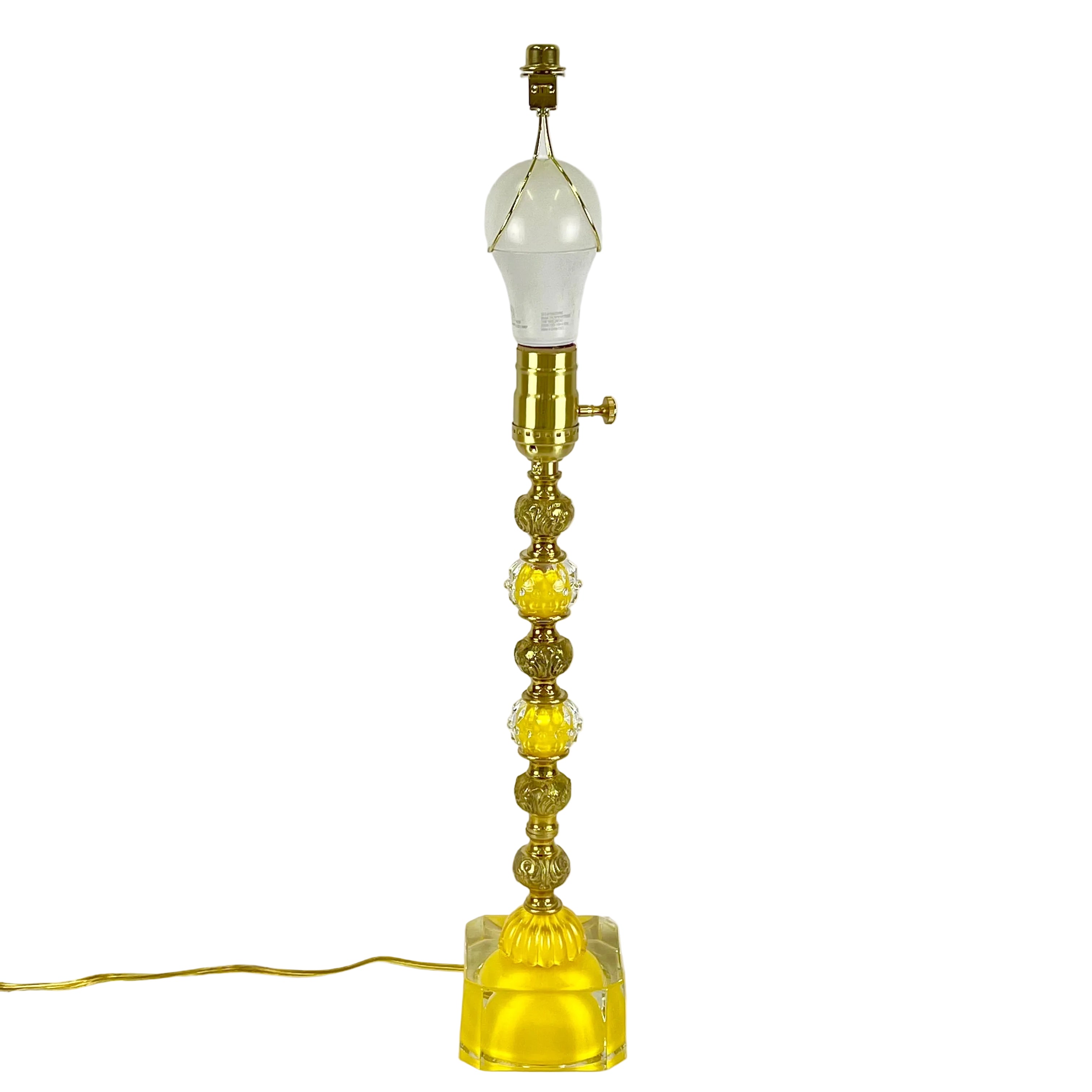 Camille - Canary Yellow Lamp