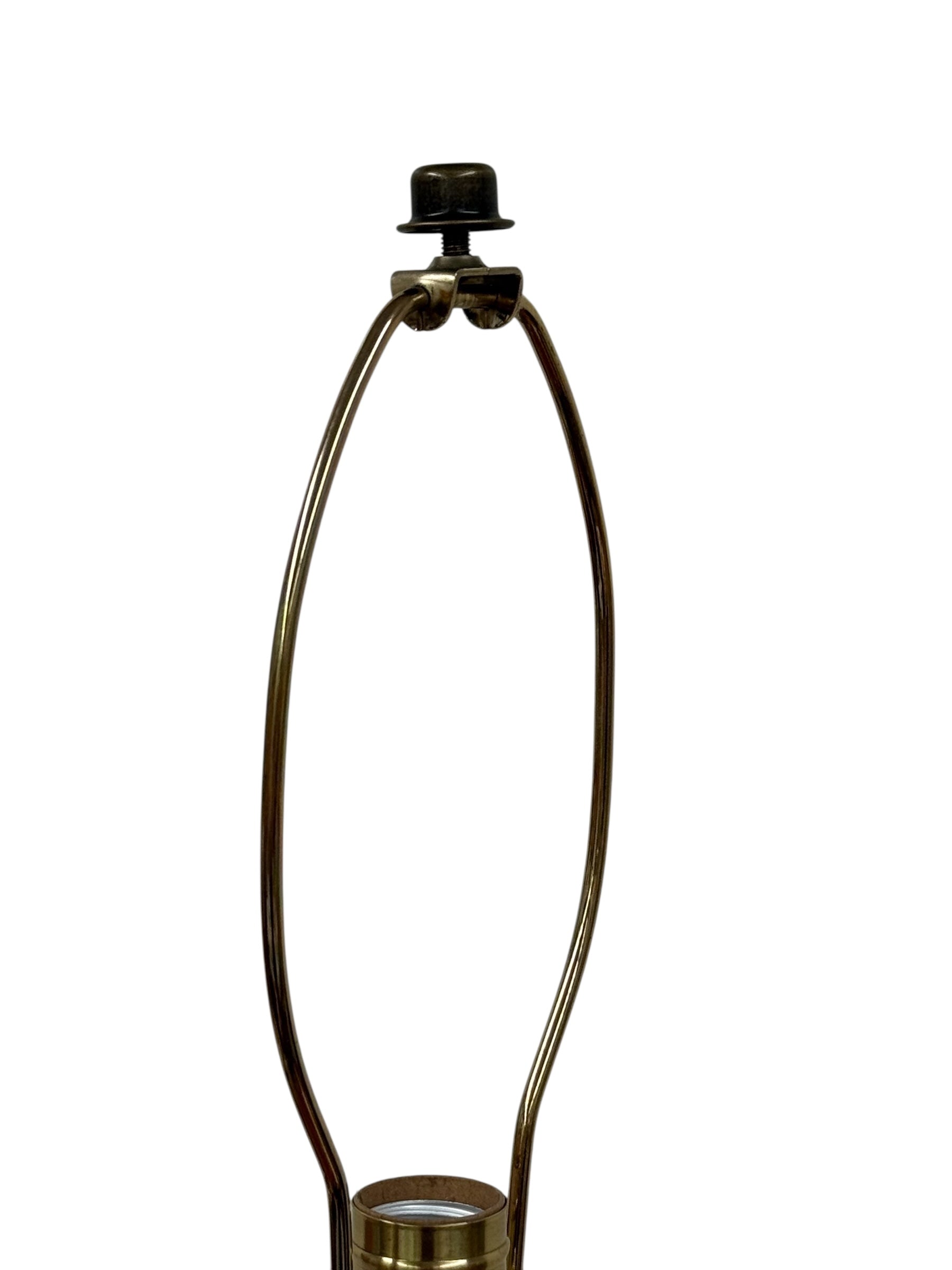 Blue Floral Pottery Vase Lamp