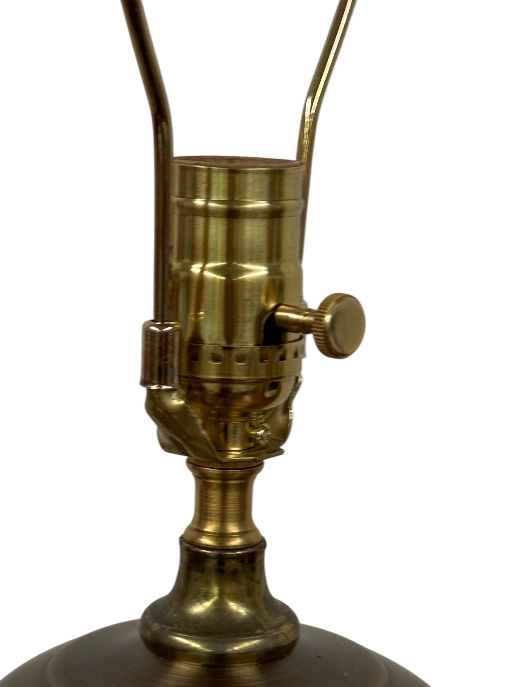 Blue Floral Pottery Vase Lamp