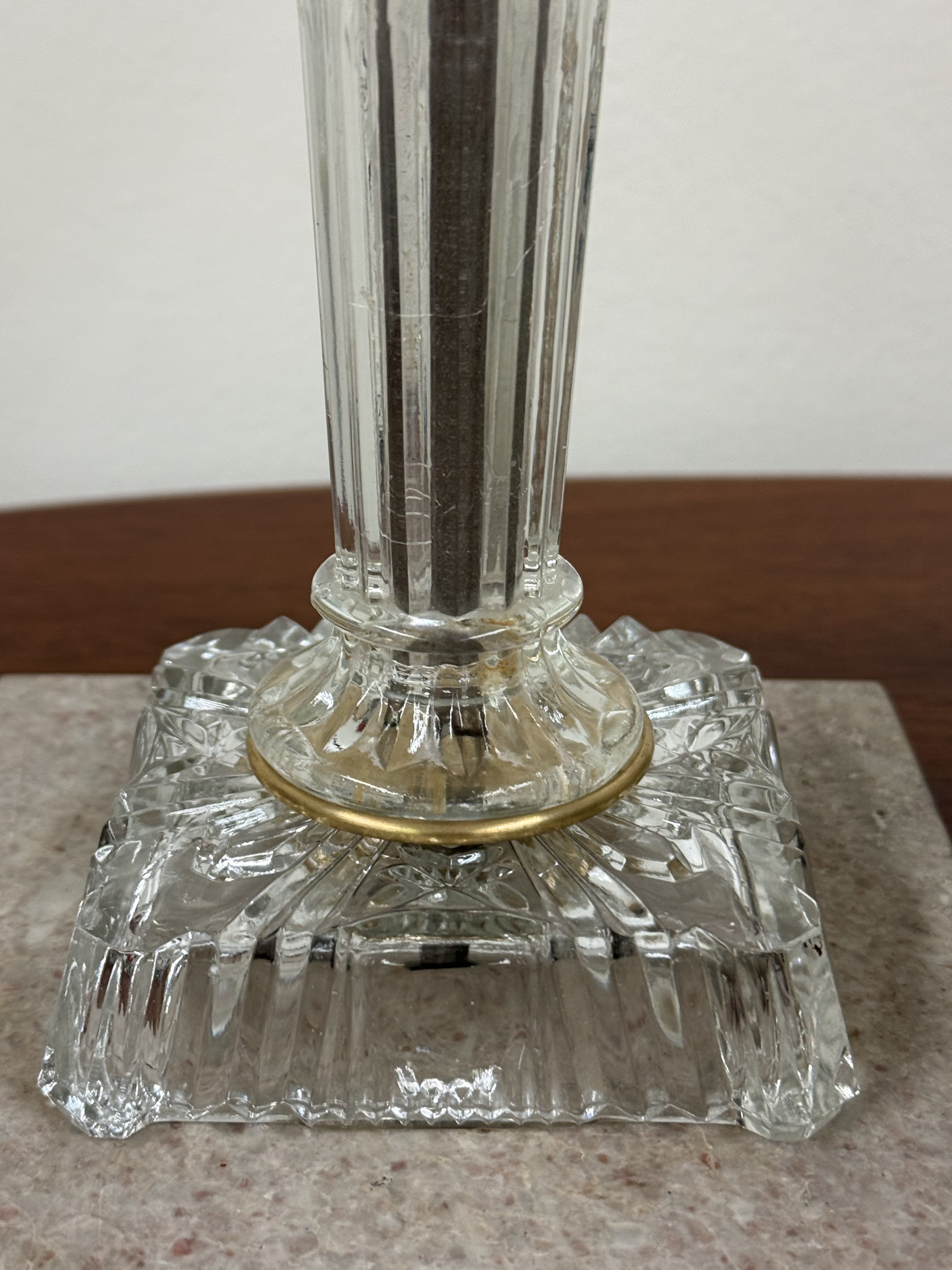 Custom Built Cranberry Glass Lamp