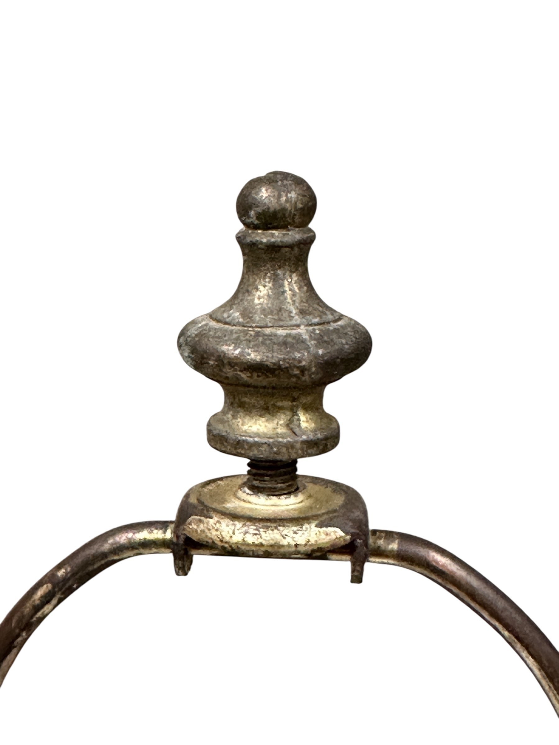 Cranberry Cut to Clear Czech Glass Lamp