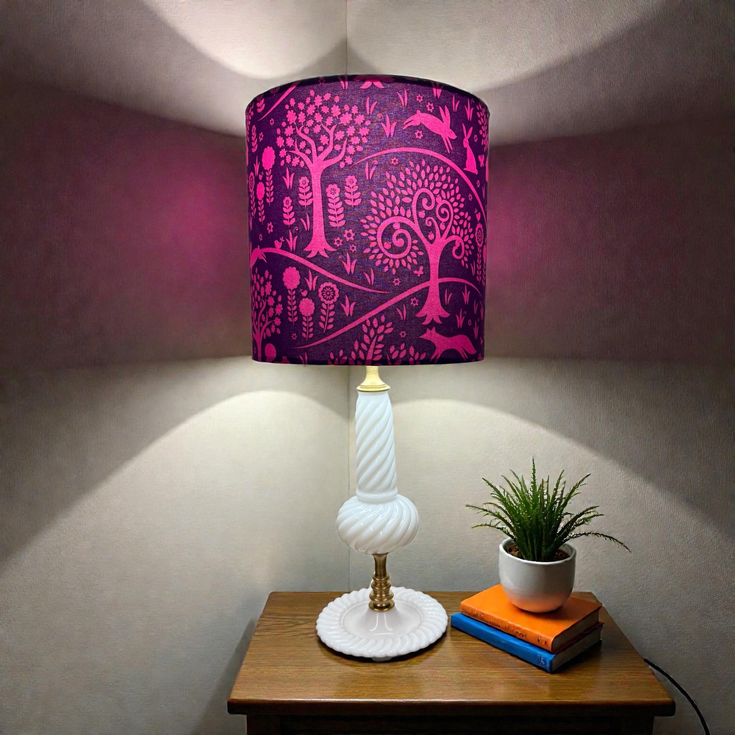 Re-Imagined Milk Glass Lamp