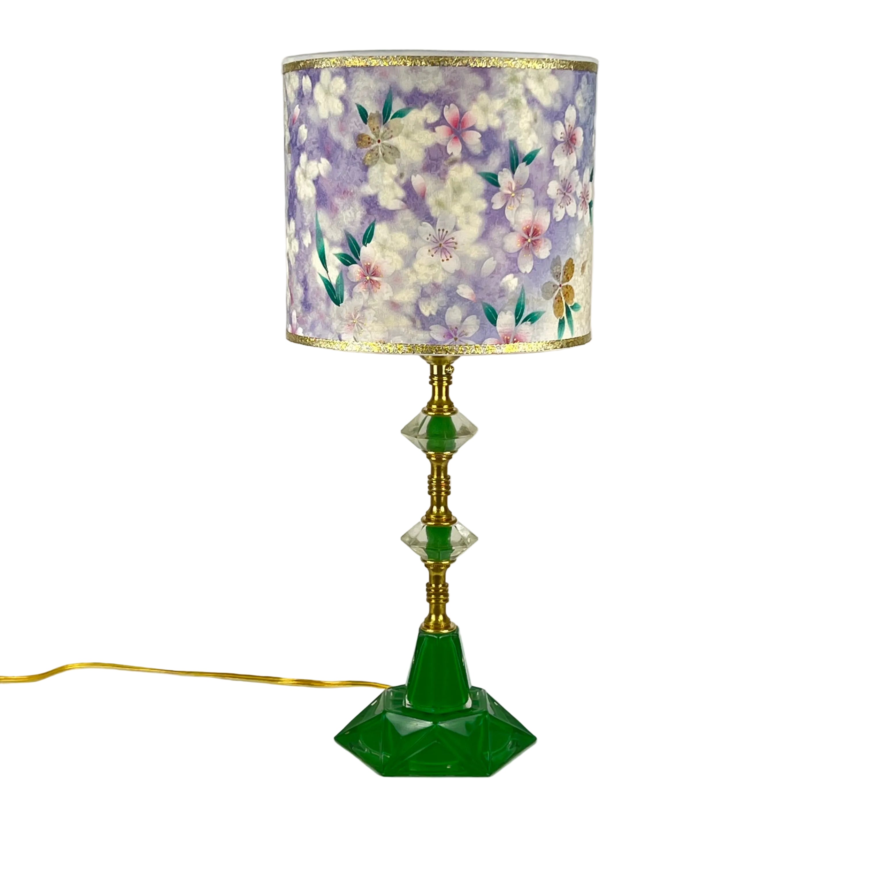 Bibi - Hexagonal Green Boudoir Lamp