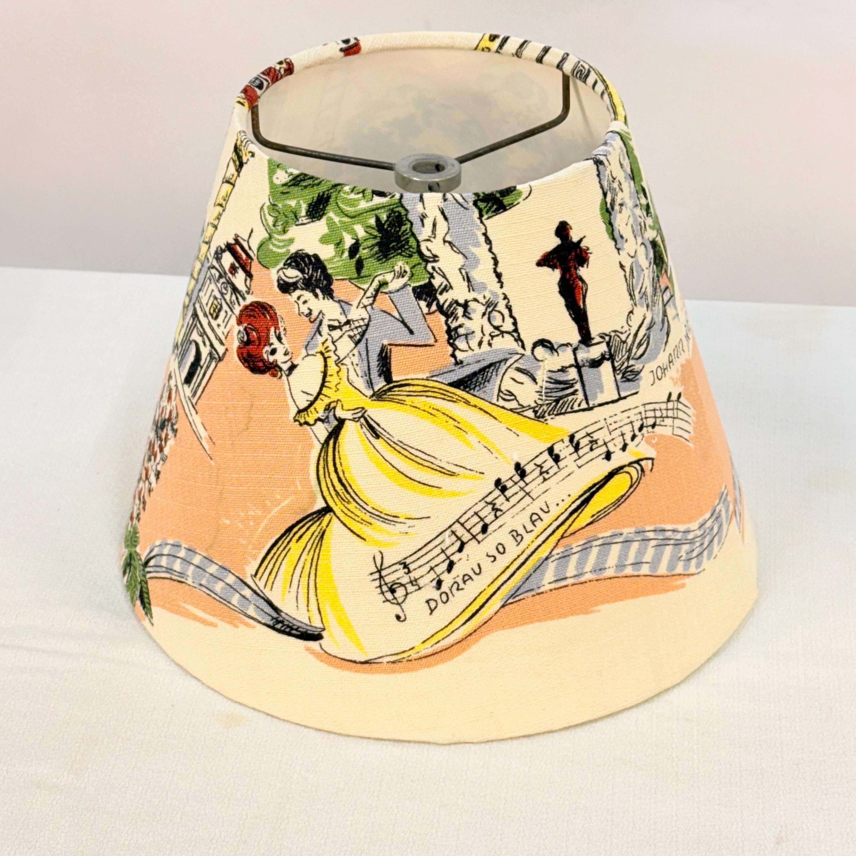 Small Empire Shade in Vintage German Textile