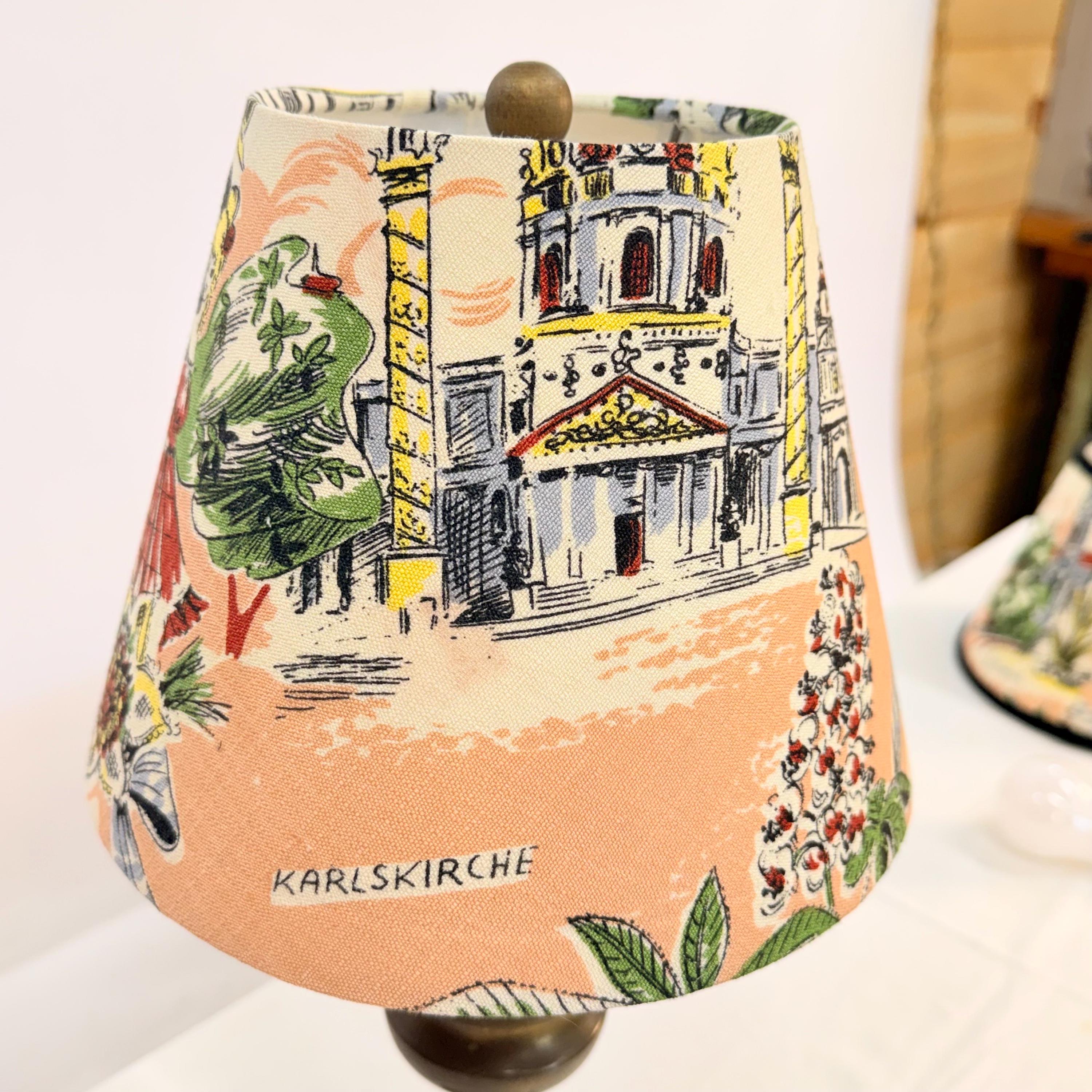 Small Empire Shade in Vintage German Textile