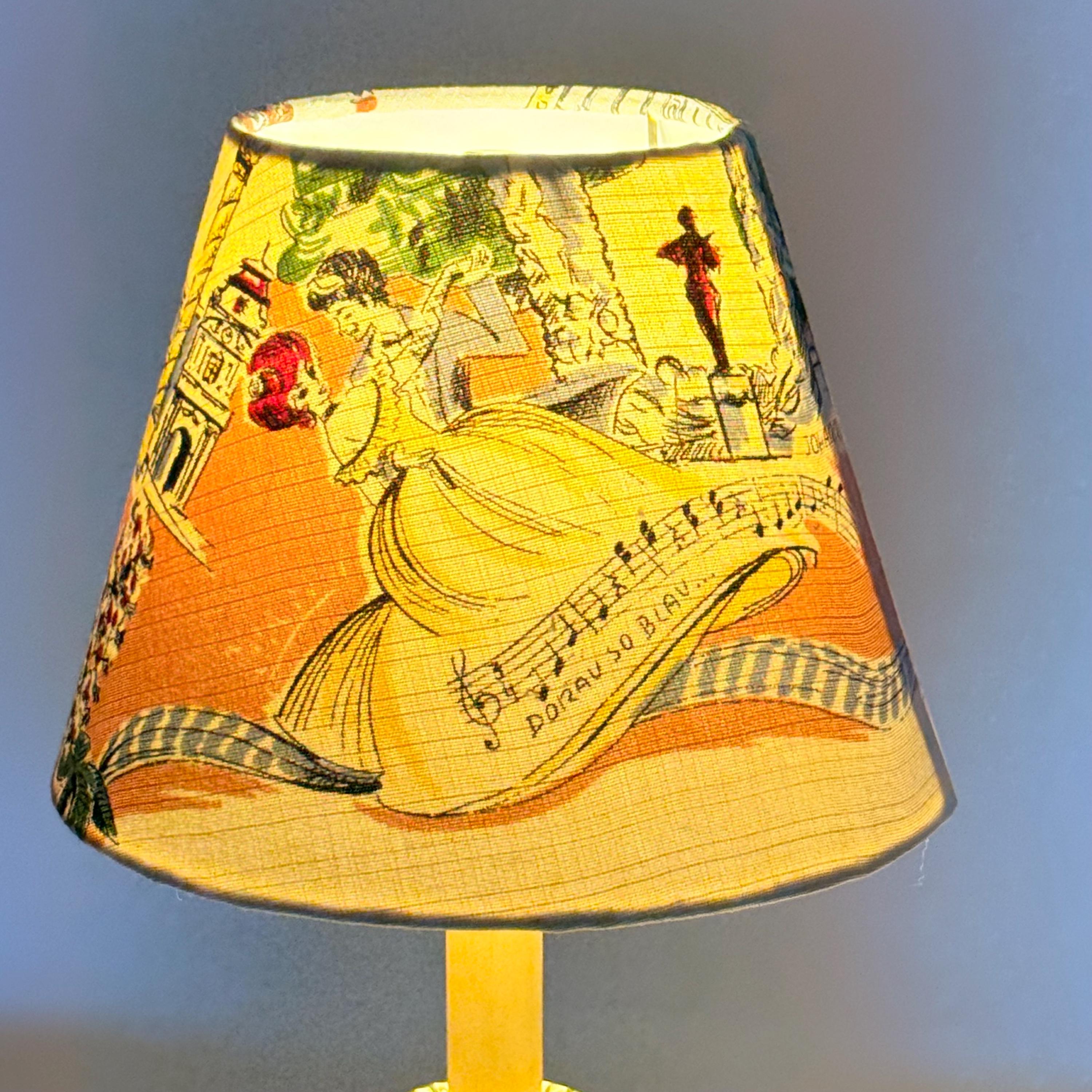 Small Empire Shade in Vintage German Textile