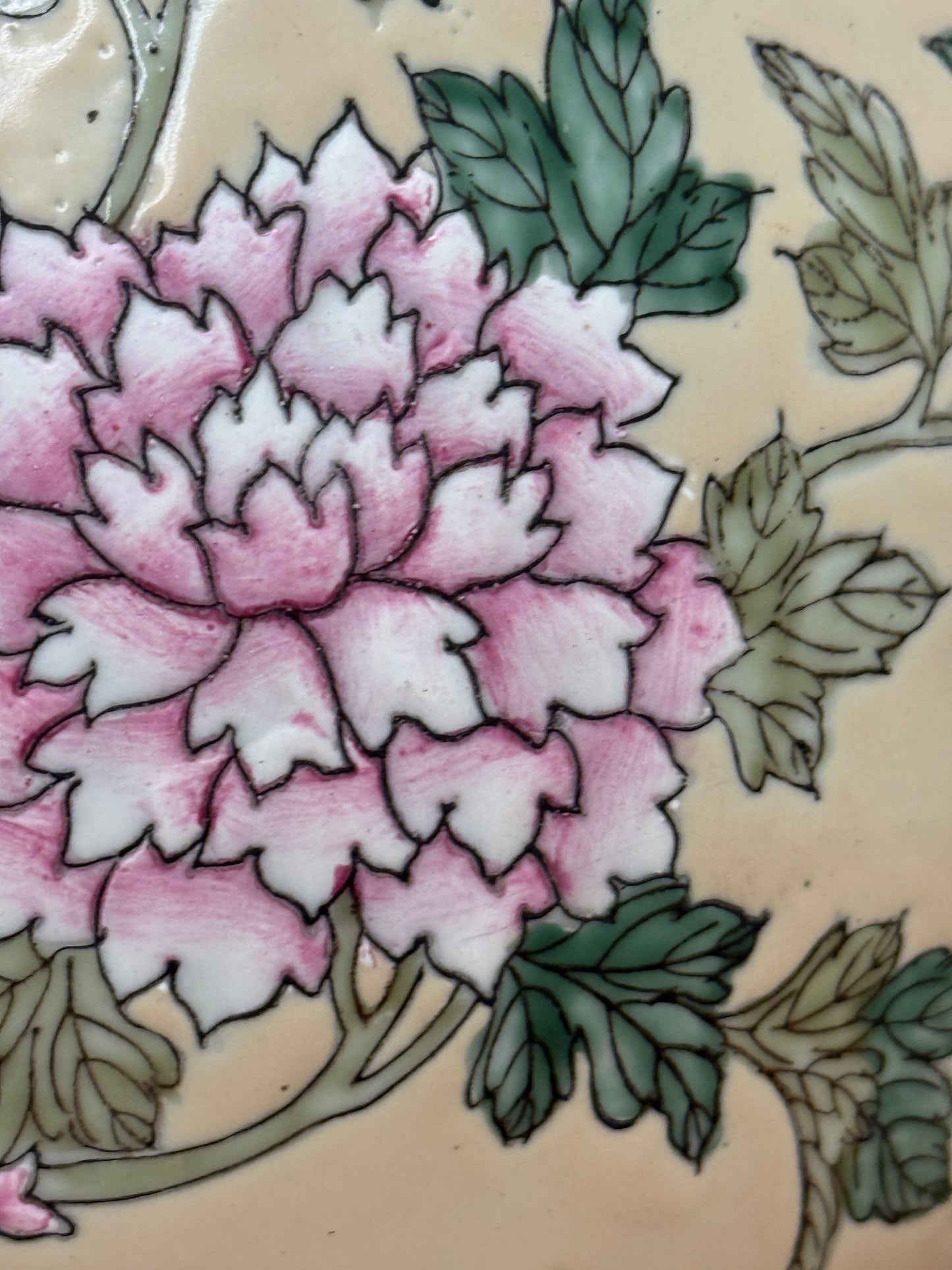 Ginger Jar Lamp with Pheasant and Flowers