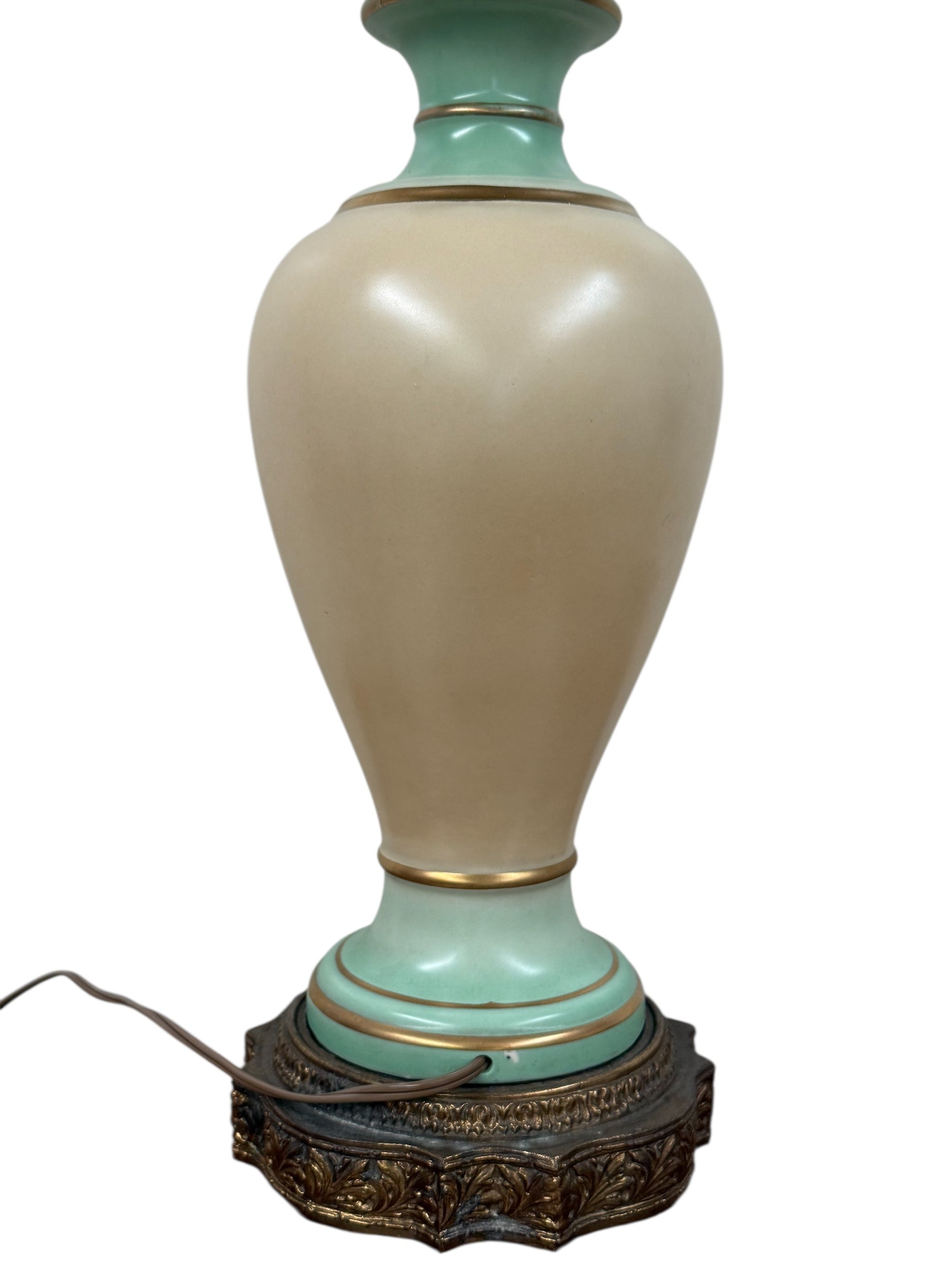 Green Ceramic Urn Lamp
