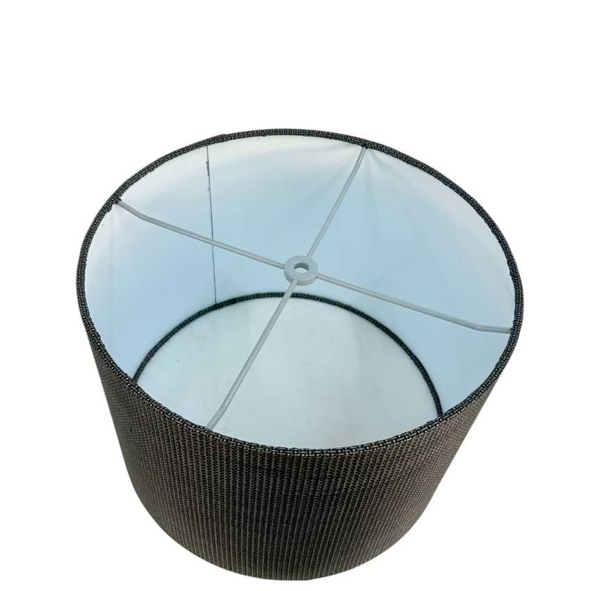 Custom Japanese Oshima Tsumugi Silk Drum Lampshade Vintage 100% Silk Fabric 6–18”