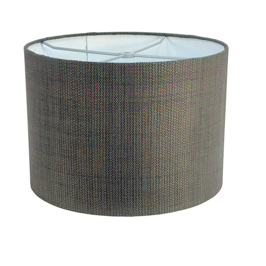 Custom Japanese Oshima Tsumugi Silk Drum Lampshade Vintage 100% Silk Fabric 6–18”