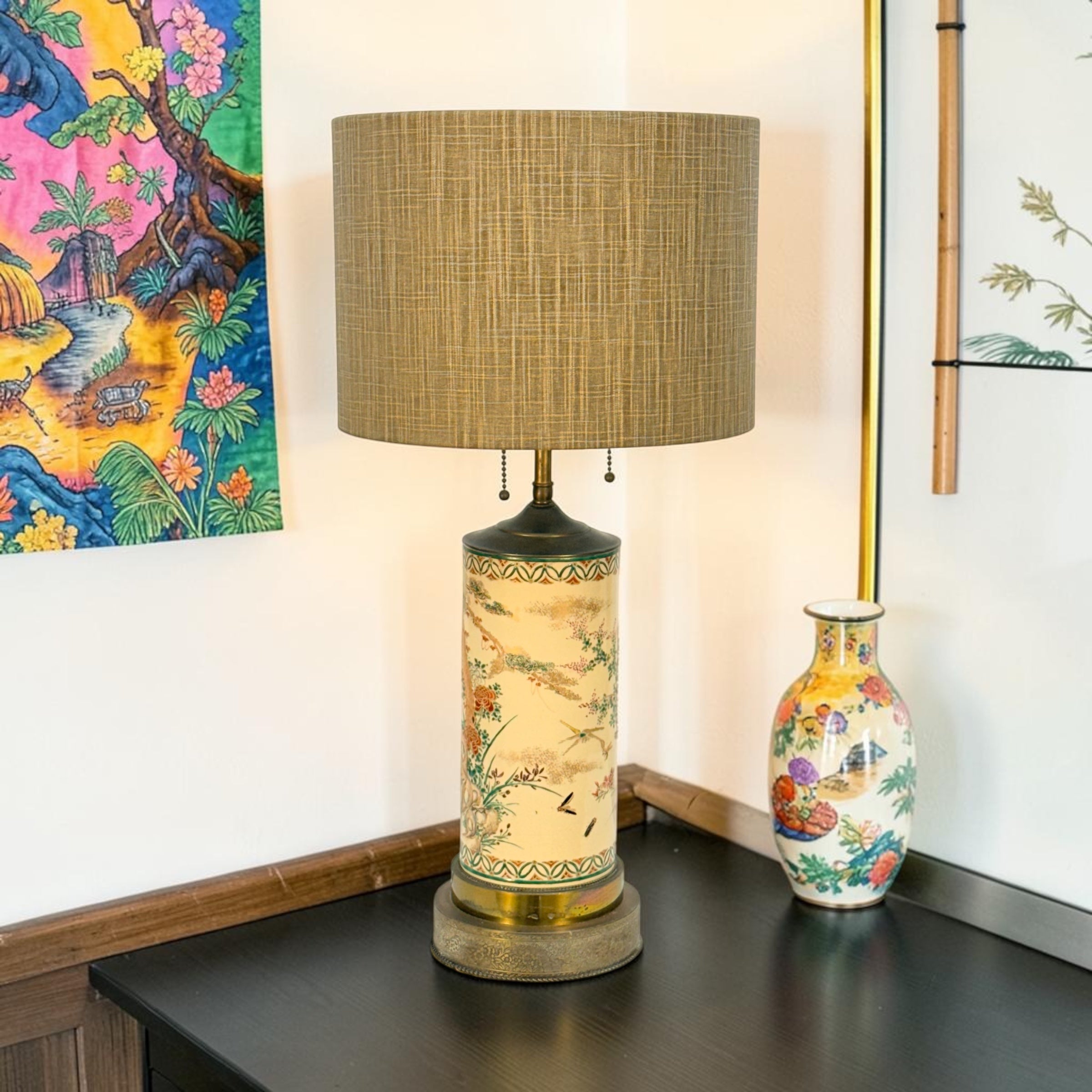 Japanese Cylinders Vase Lamp