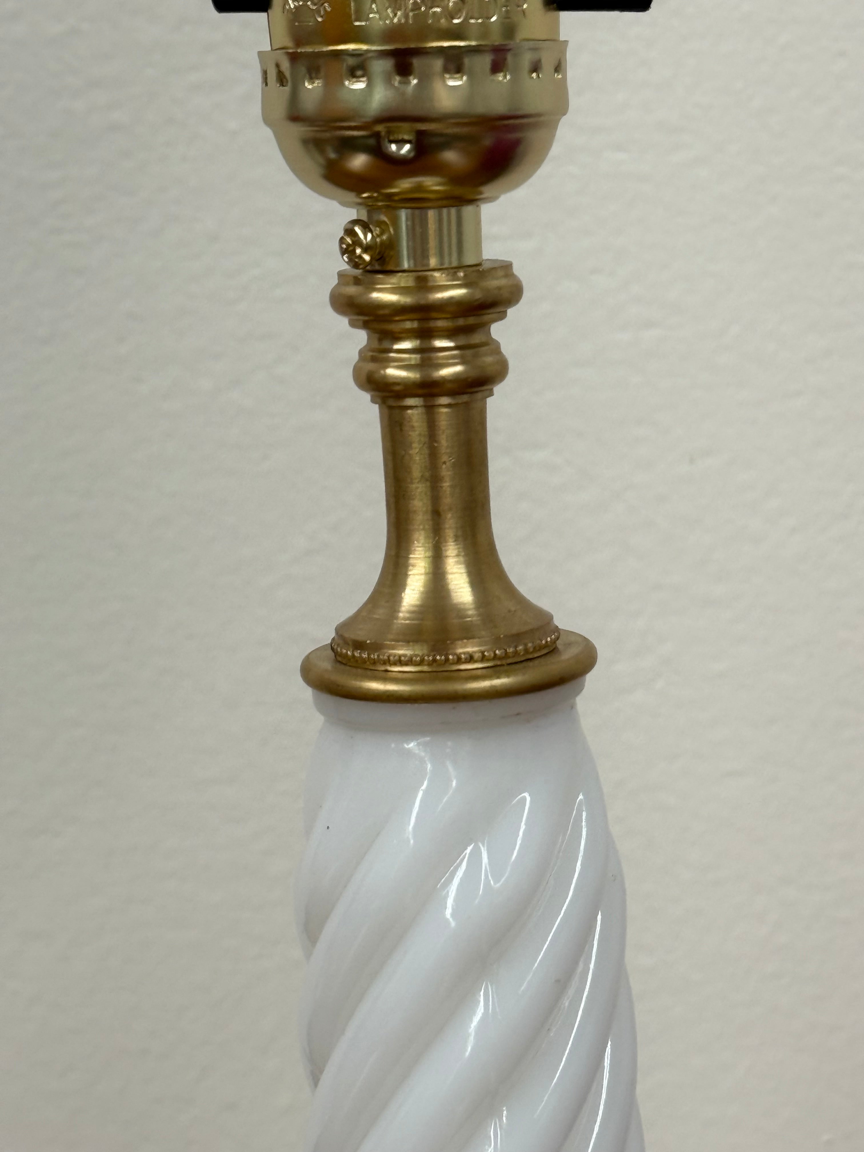 Re-Imagined Milk Glass Lamp