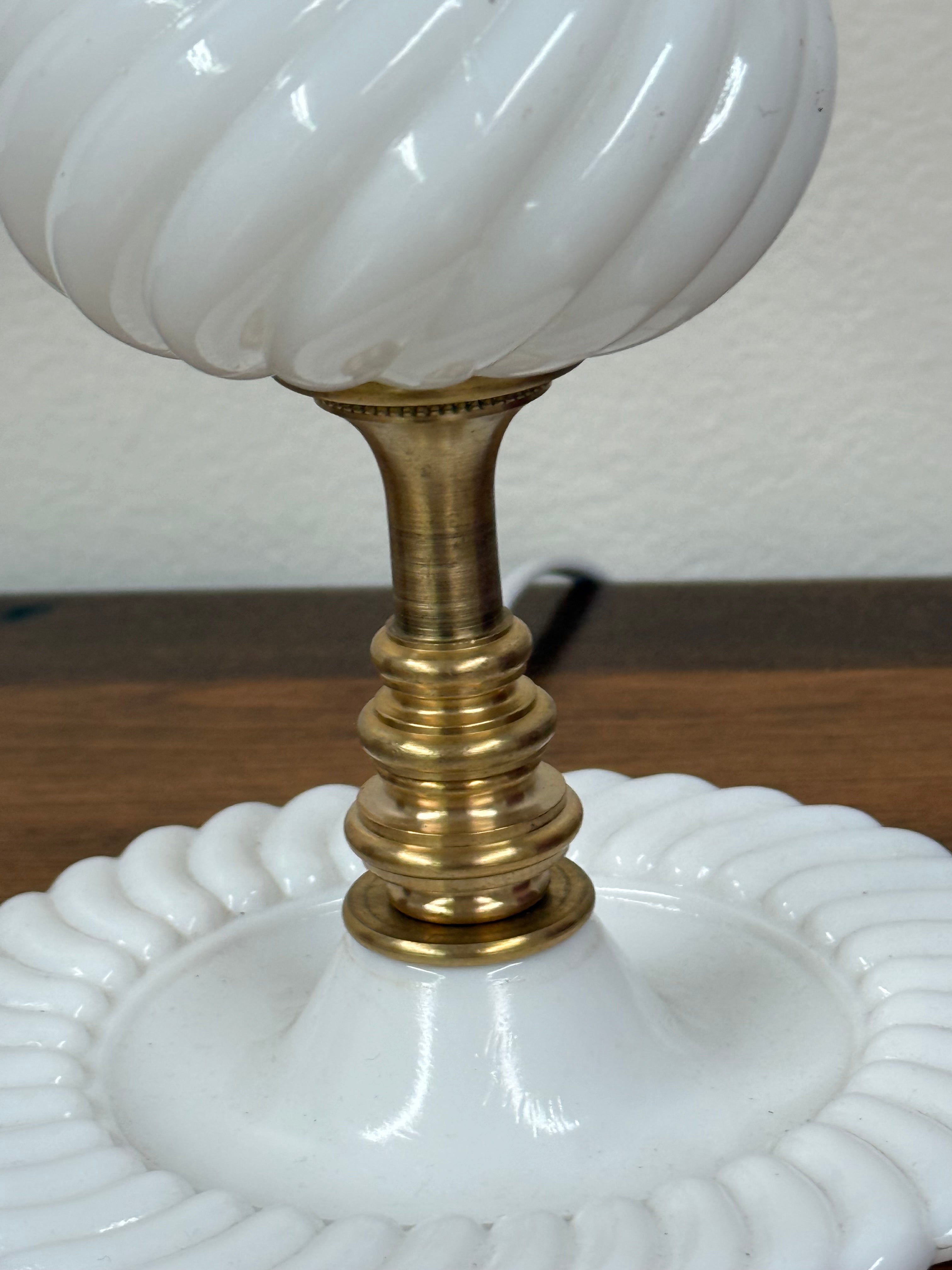 Re-Imagined Milk Glass Lamp