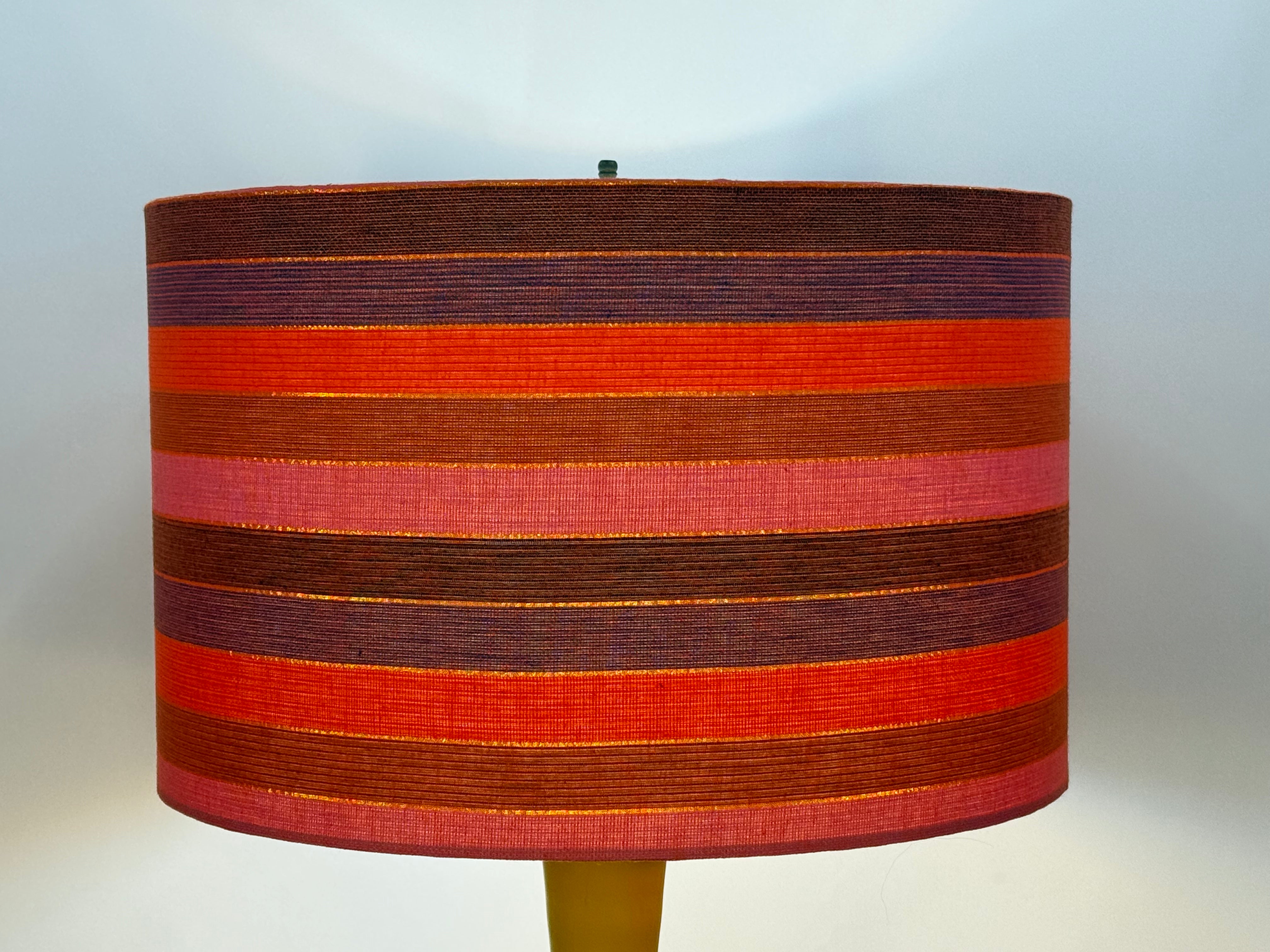 Jewel Tone Horizontal Stripes Drumshade