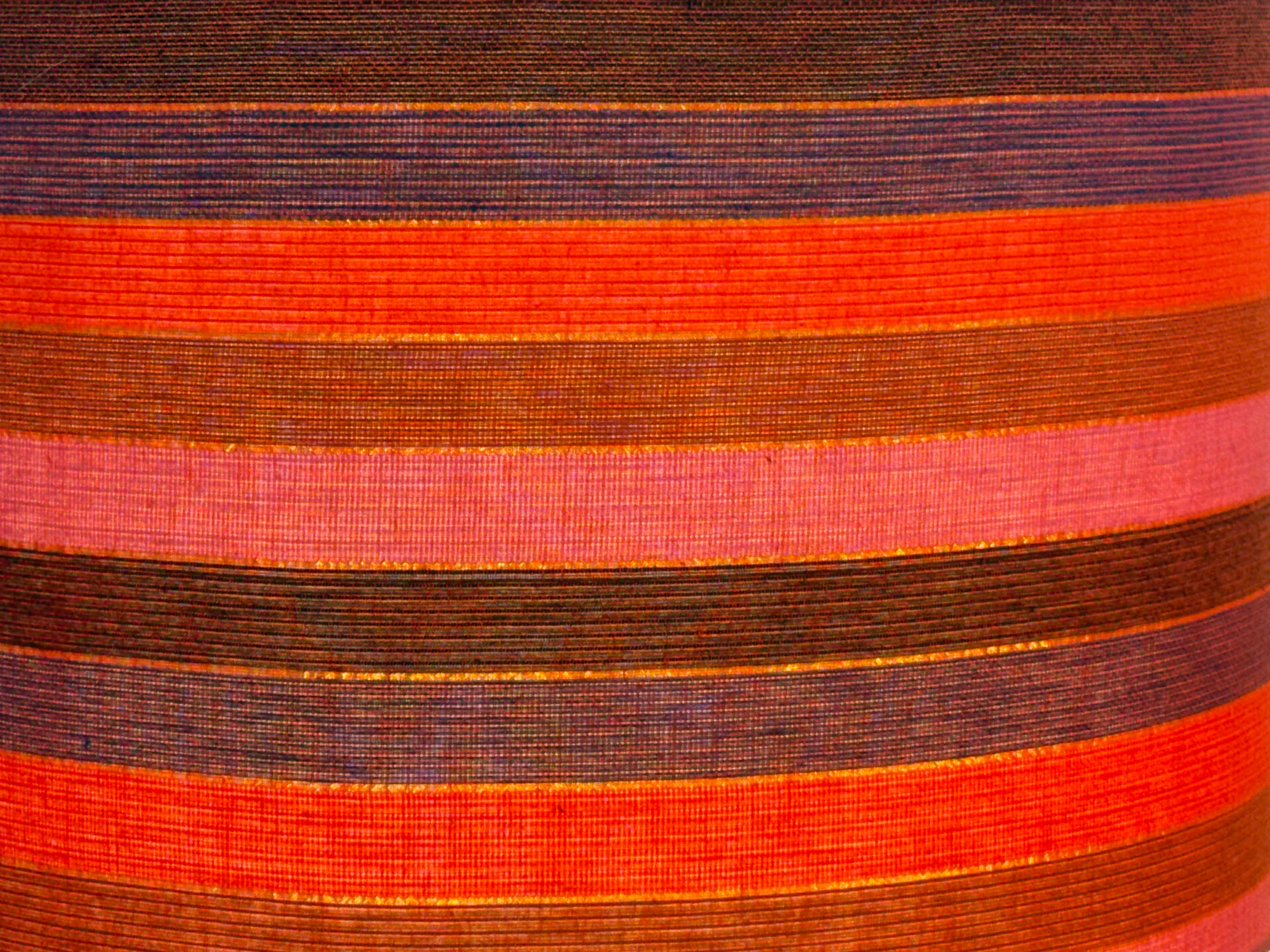 Jewel Tone Horizontal Stripes Drumshade