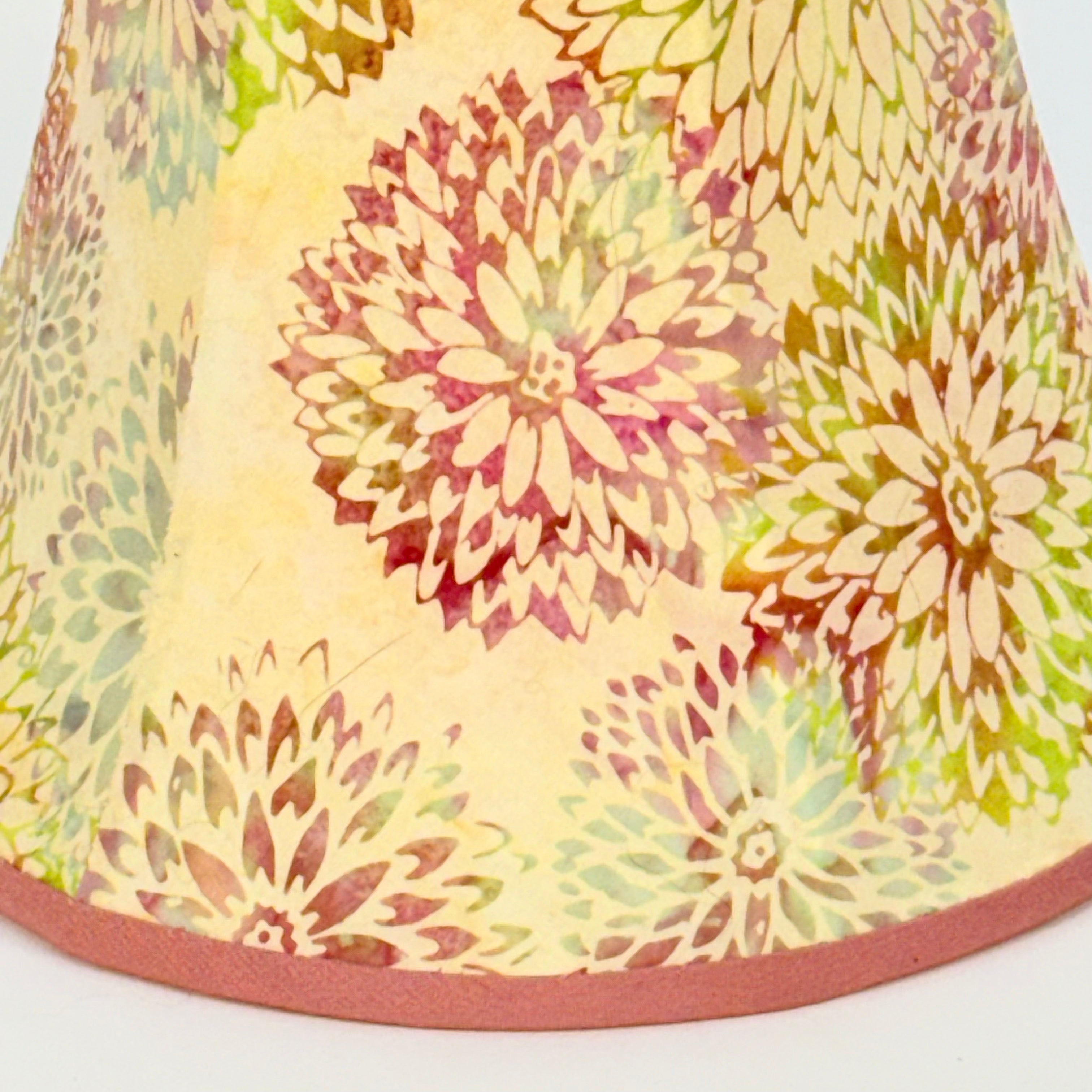 Chrysanthemums Hand Sewn Bell Shade
