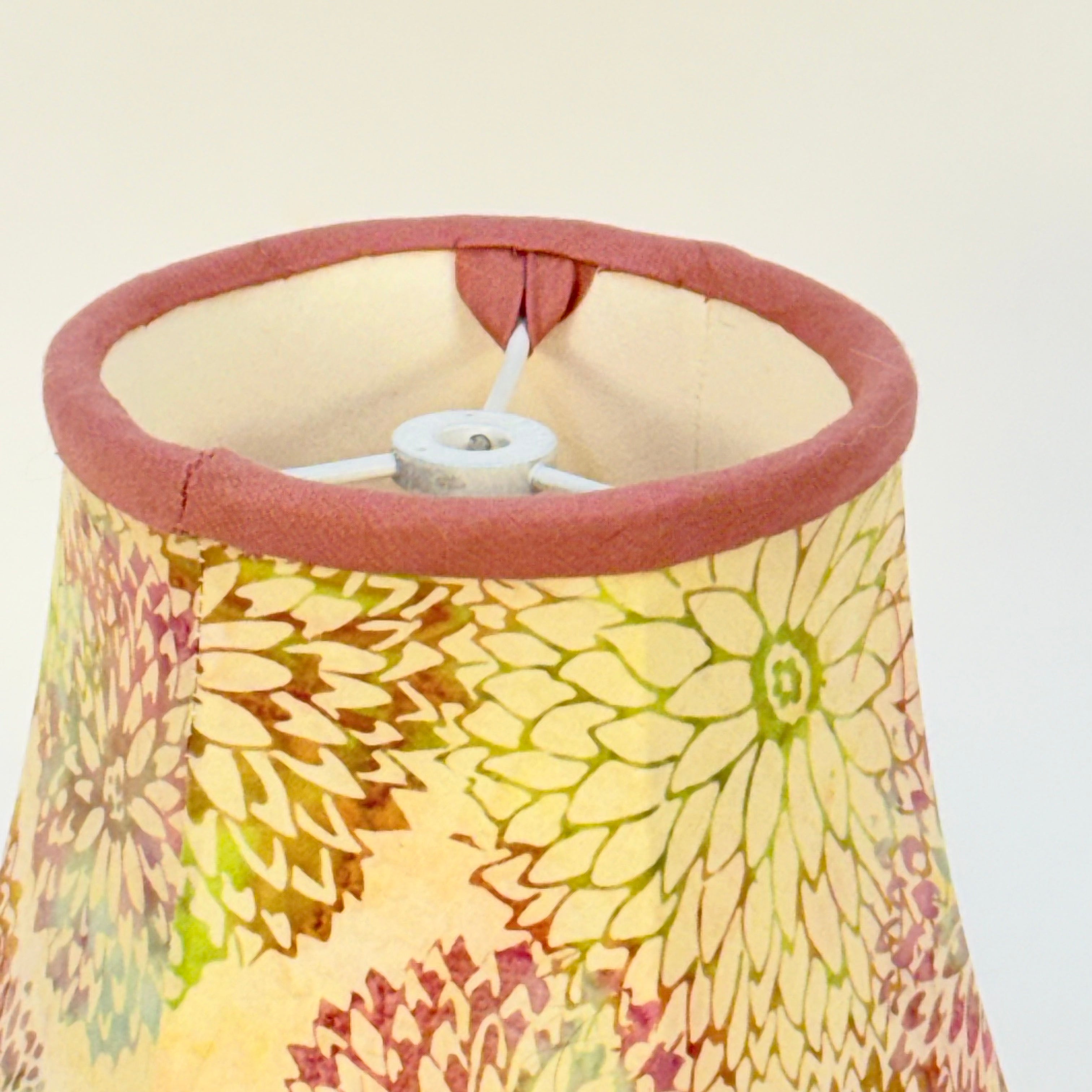 Chrysanthemums Hand Sewn Bell Shade