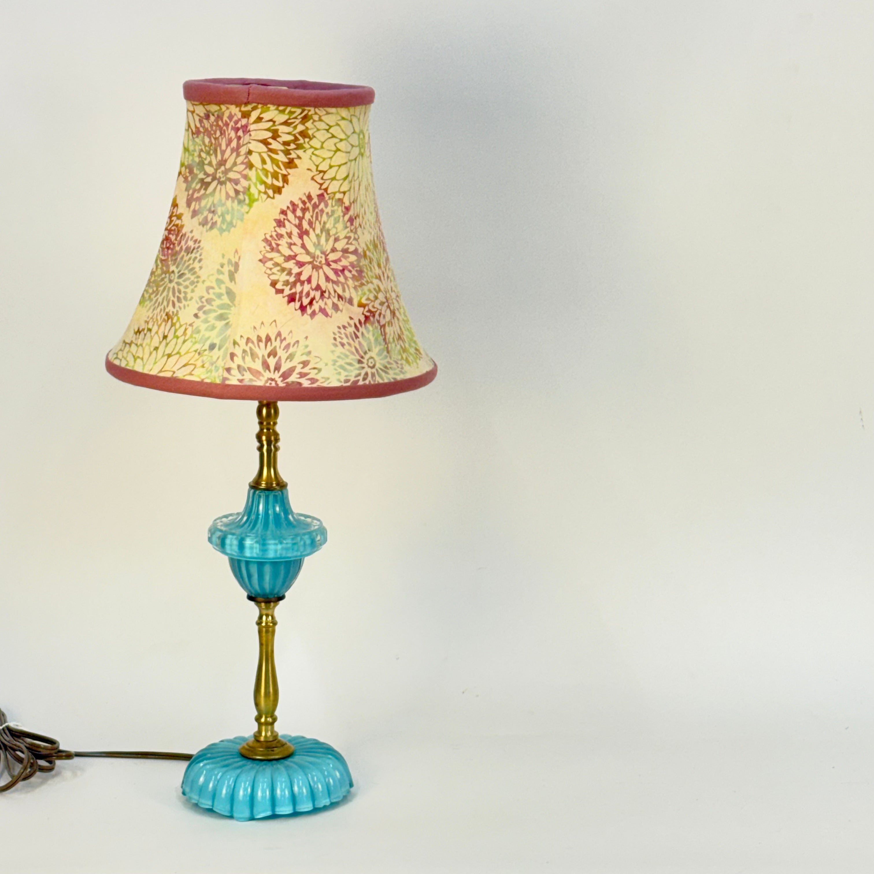 Chrysanthemums Hand Sewn Bell Shade