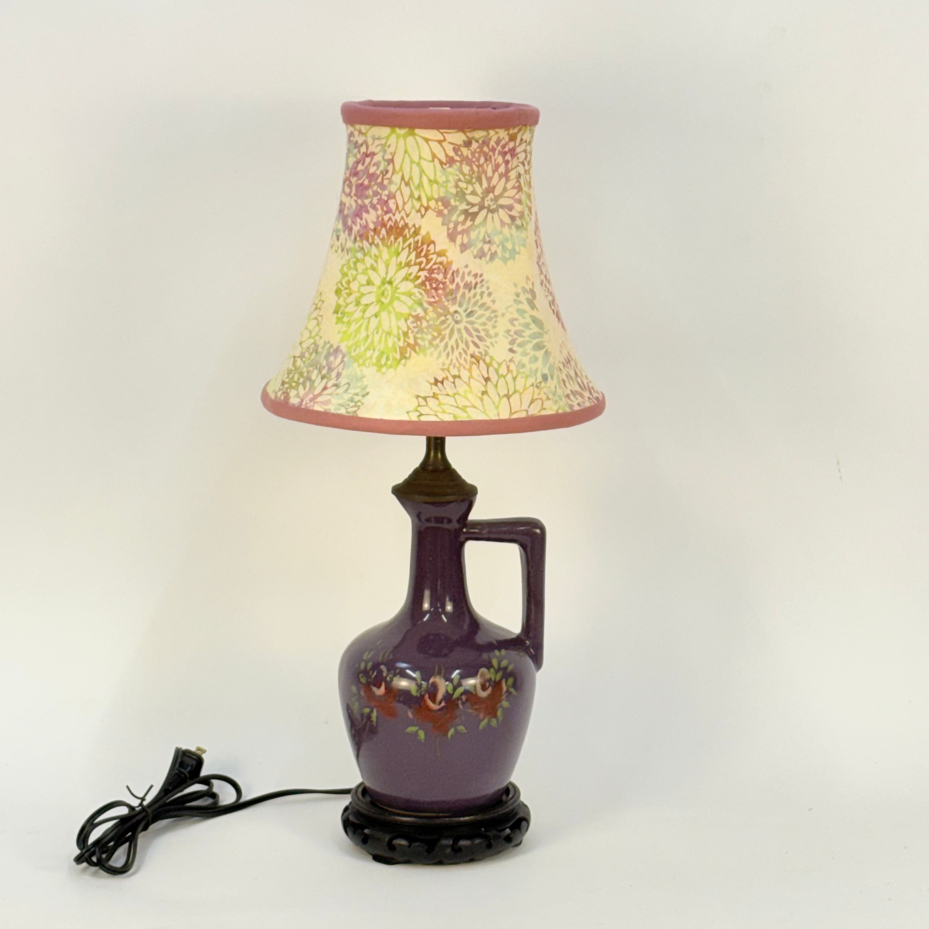 Chrysanthemums Hand Sewn Bell Shade