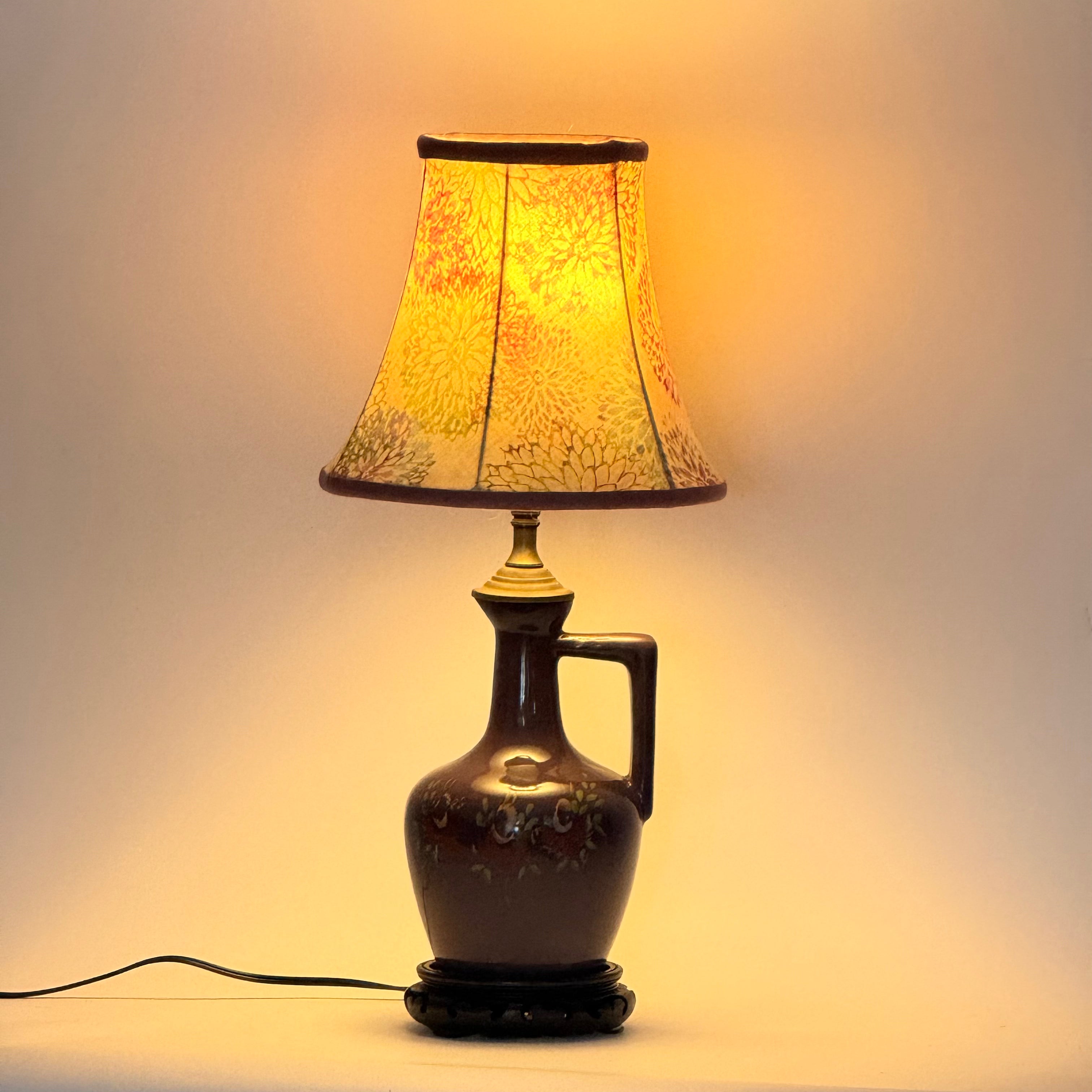 Chrysanthemums Hand Sewn Bell Shade