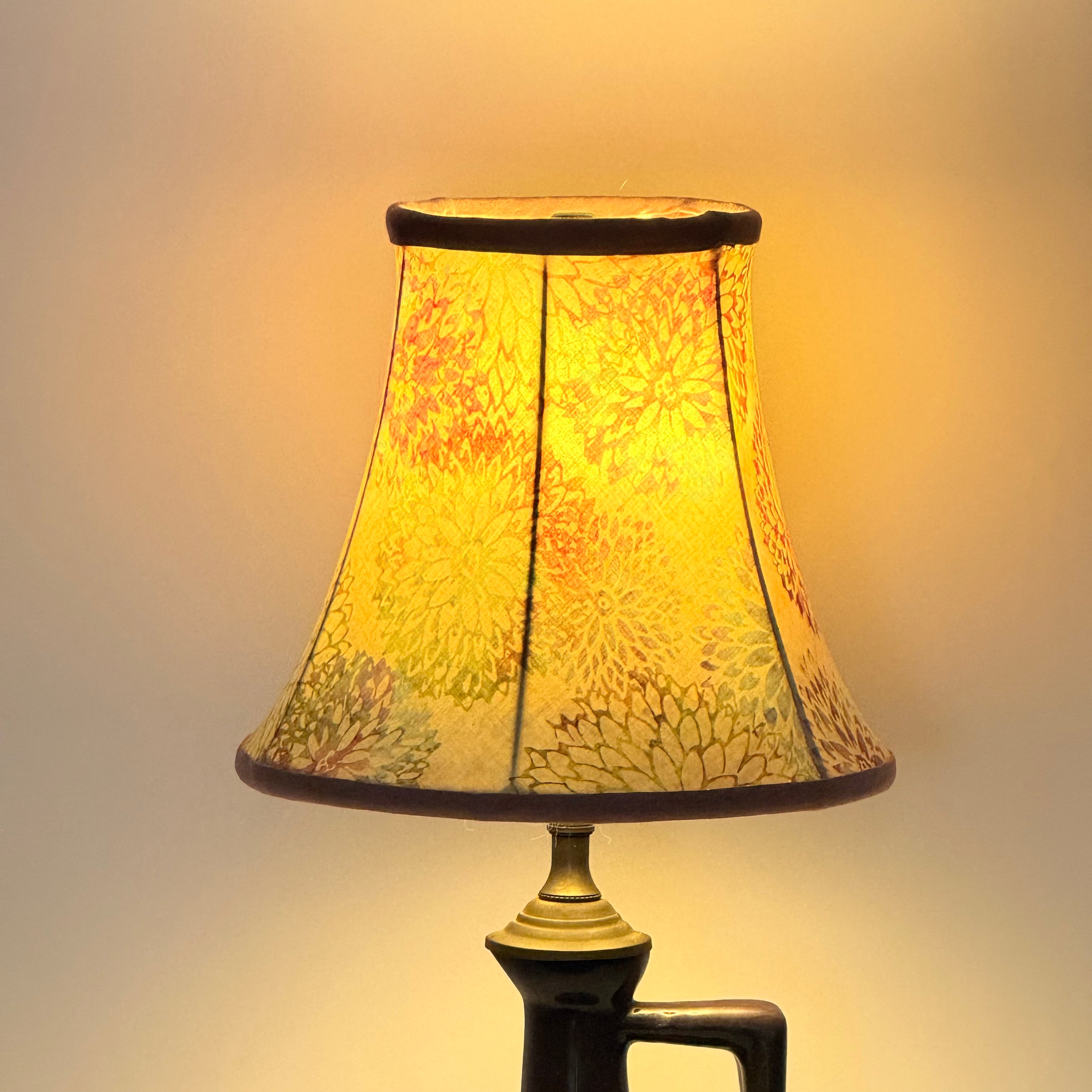 Chrysanthemums Hand Sewn Bell Shade