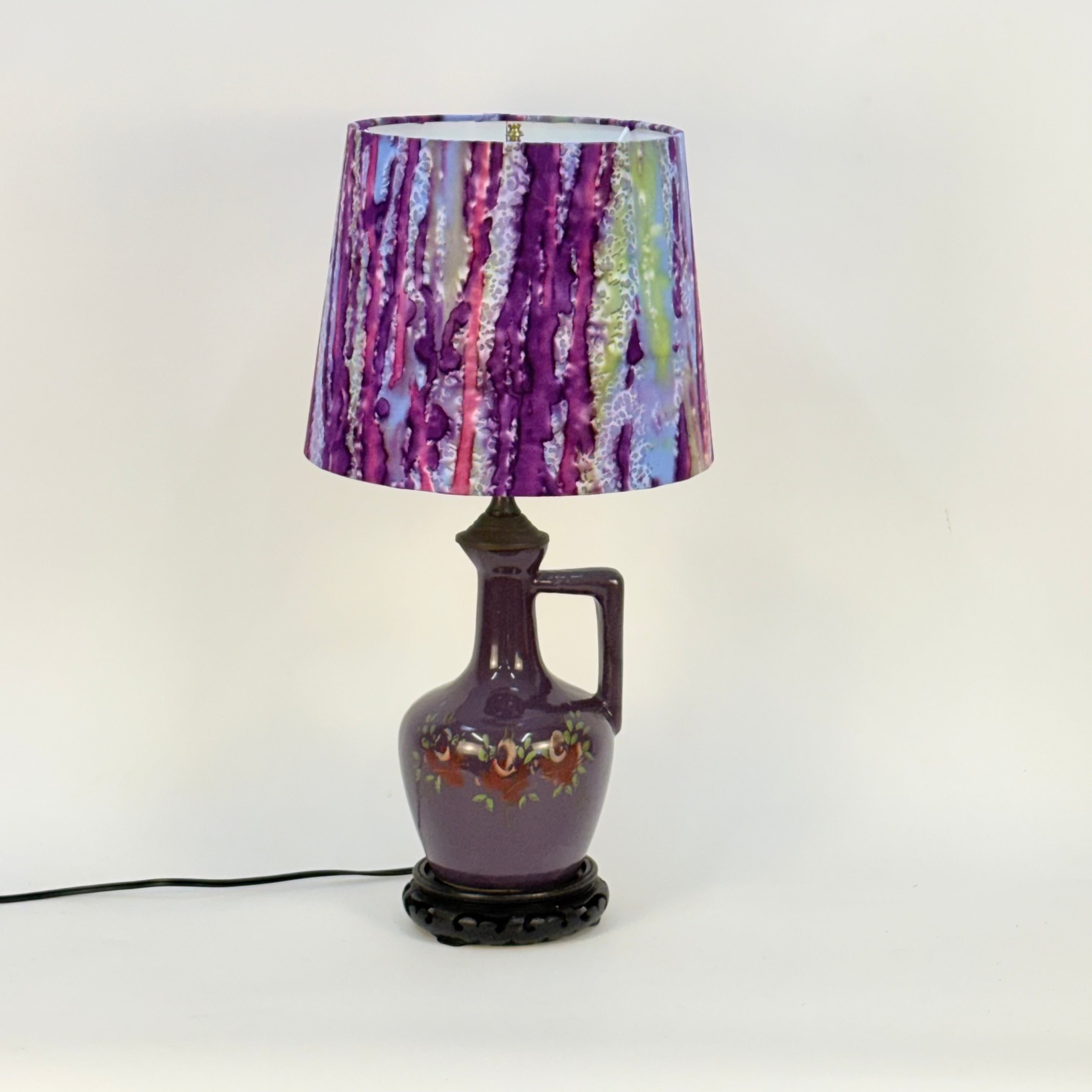 Purple Watercolor Batik - Small 10 inch Empire Shade