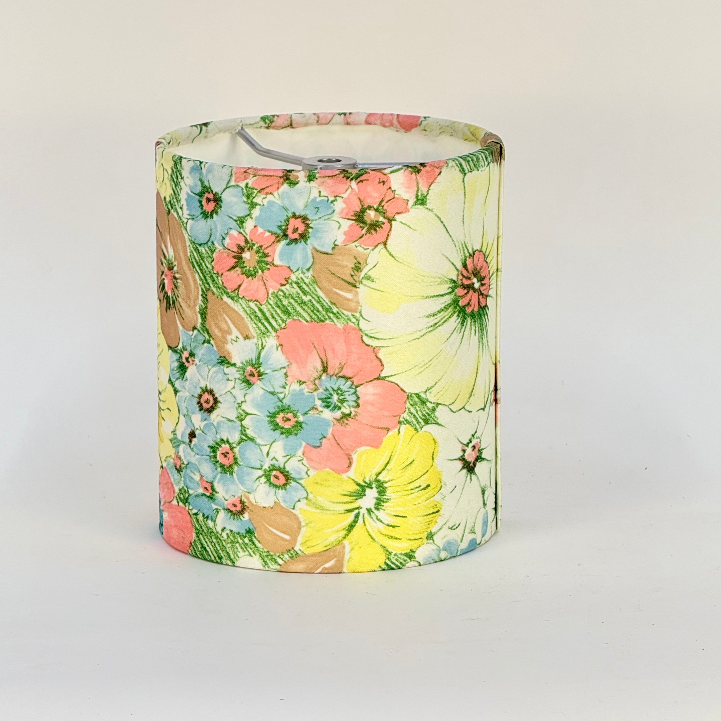 Retro Pastel Foral   - 6 inch Drum Shade