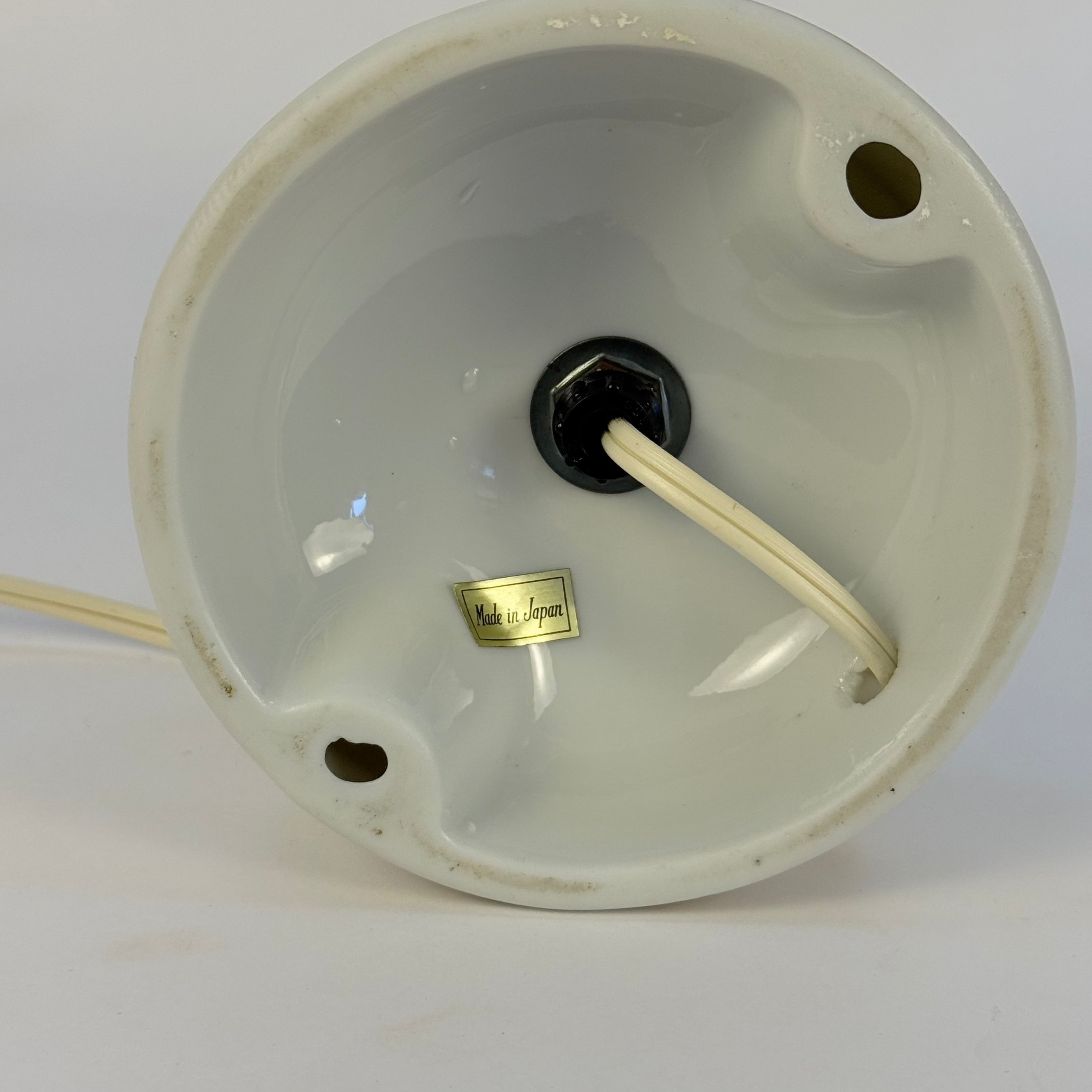 Japanese Ceramic Floral Lamp