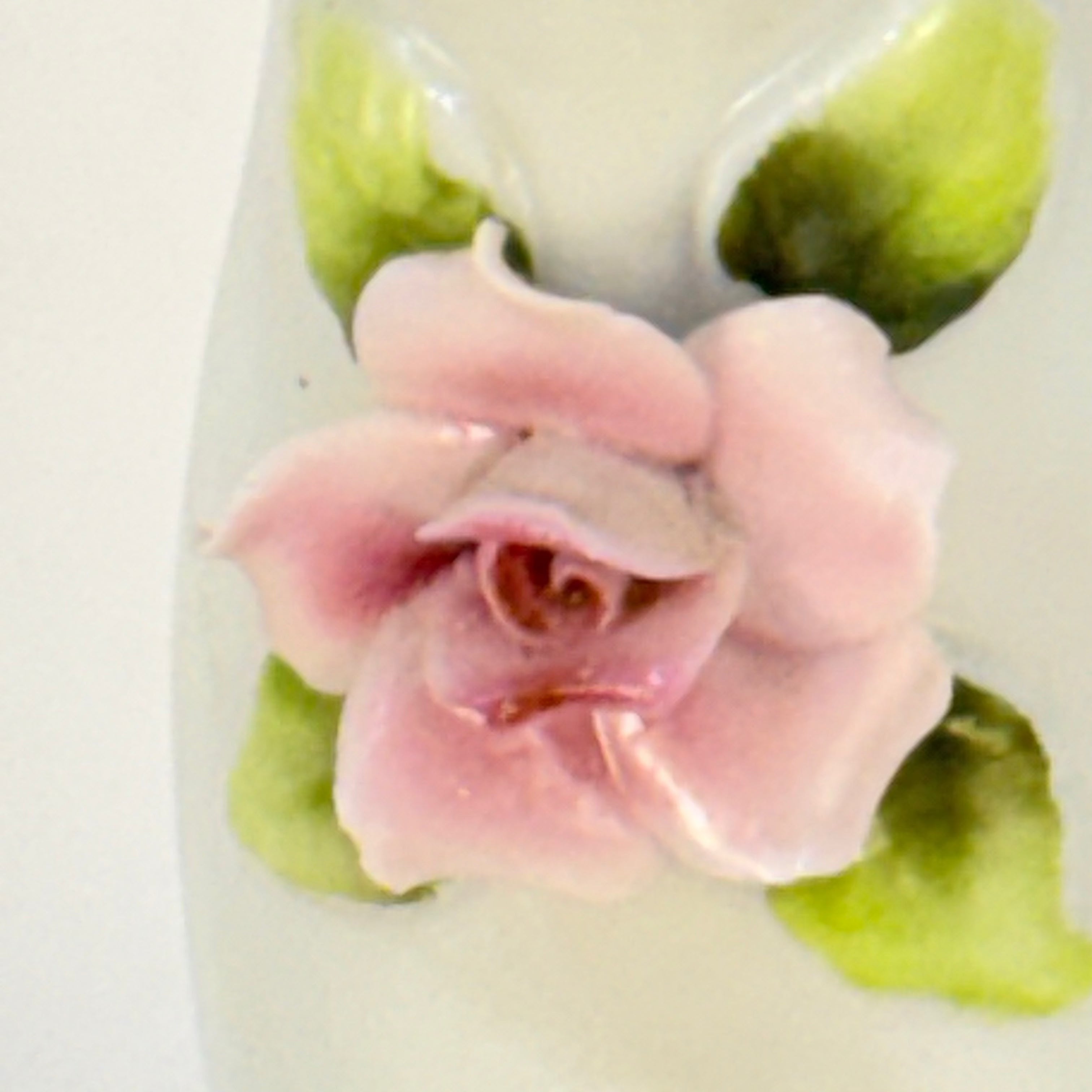 Japanese Ceramic Floral Lamp