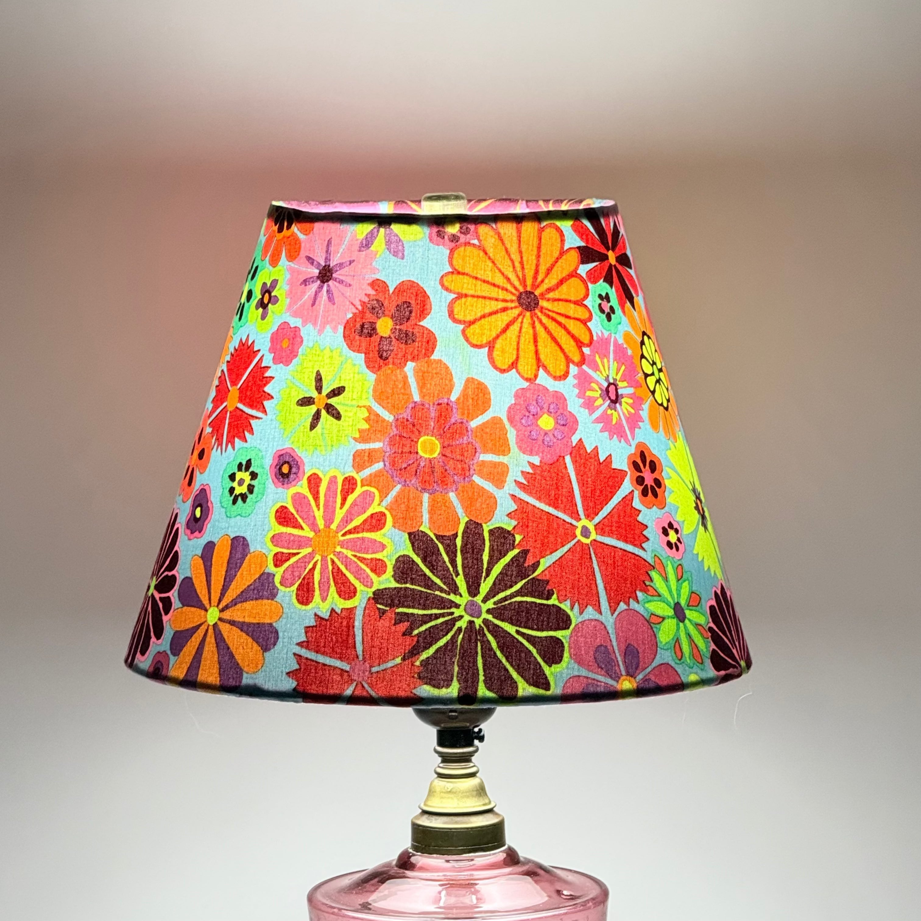 Small Cone Shade in Folk Flower Fabric by Kaffe Fassettt