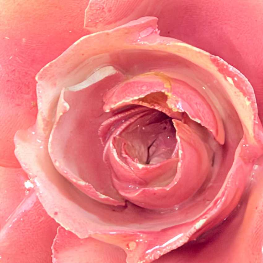 Vintage Italian Porcelain Rose Table Lamp | Capodimonte Style Sculpted Pink Flowers | Made in Italy Floral Urn Lamp