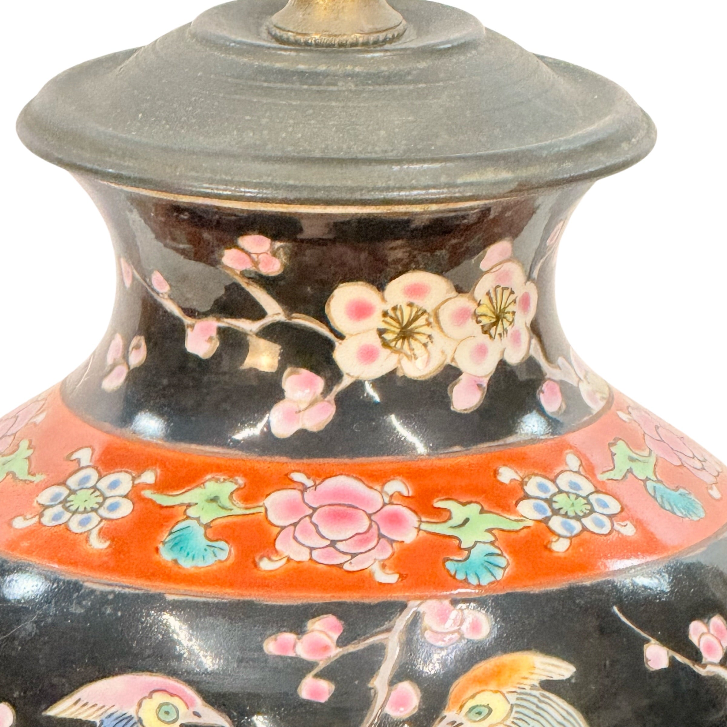 Vintage Japanese Vase Lamp