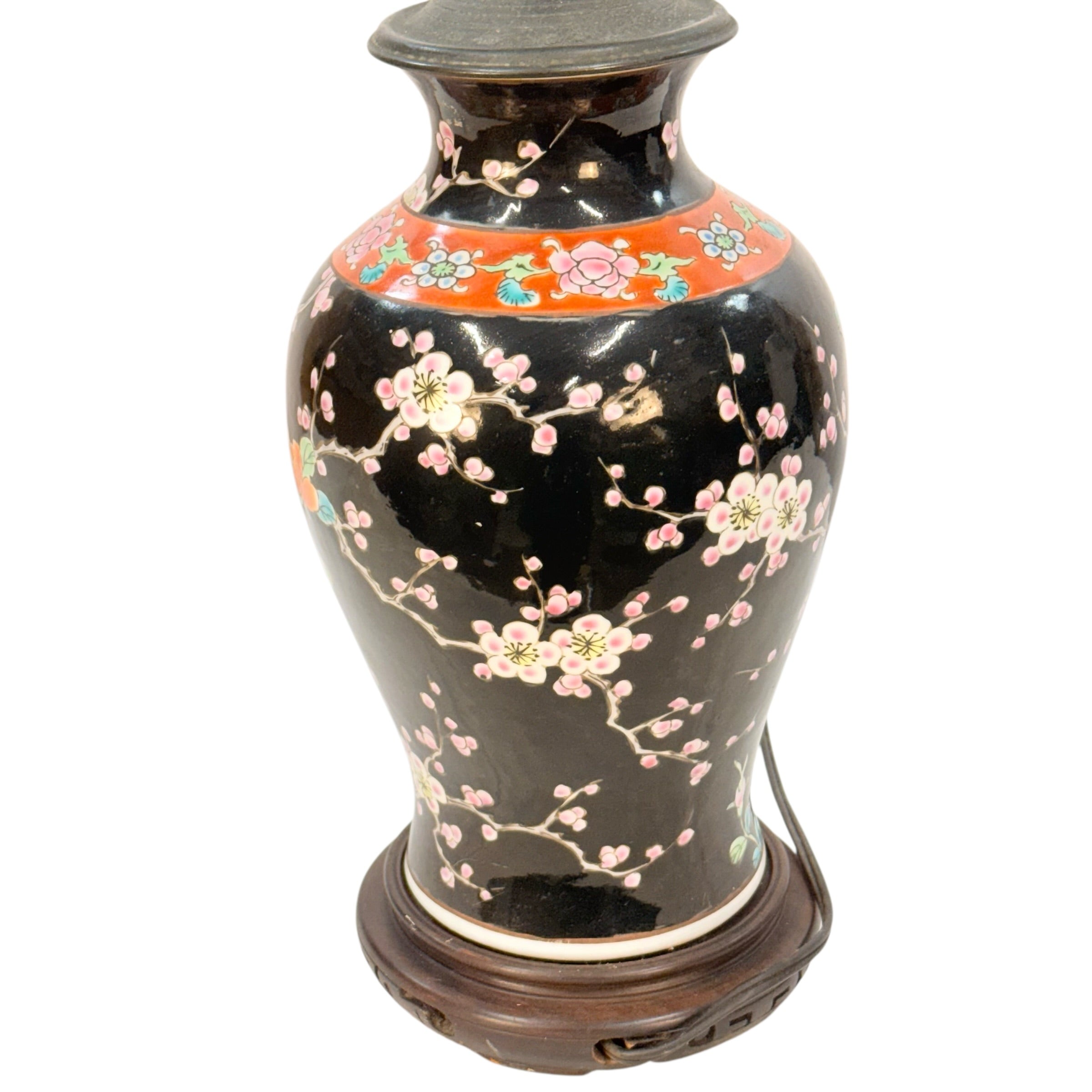 Vintage Japanese Vase Lamp